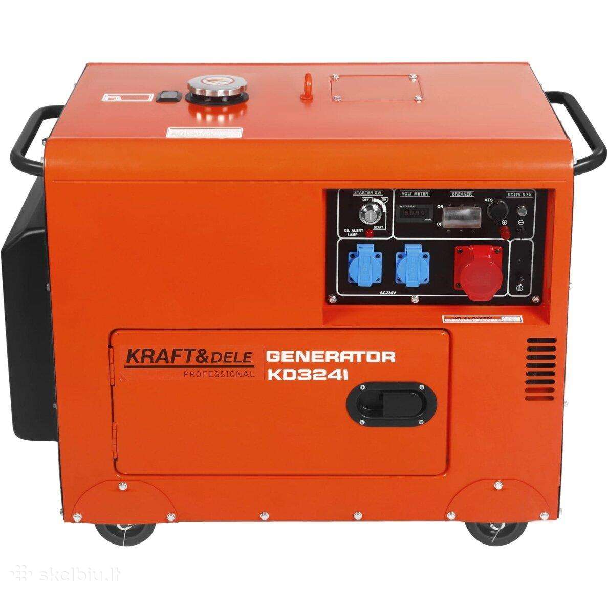 Dyzelinis trifazis elektros generatorius 7 kw,