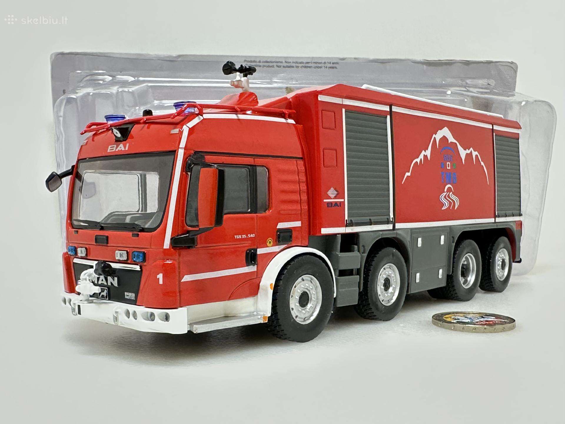 Man Tgs Proteus 2010 gaisrinė raudona 1:43 Alta