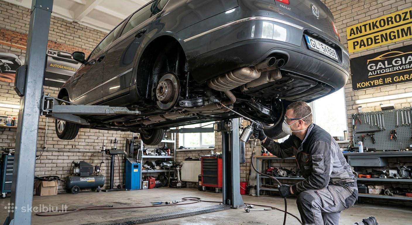 Antikorozinis dugno padengimas automobiliui