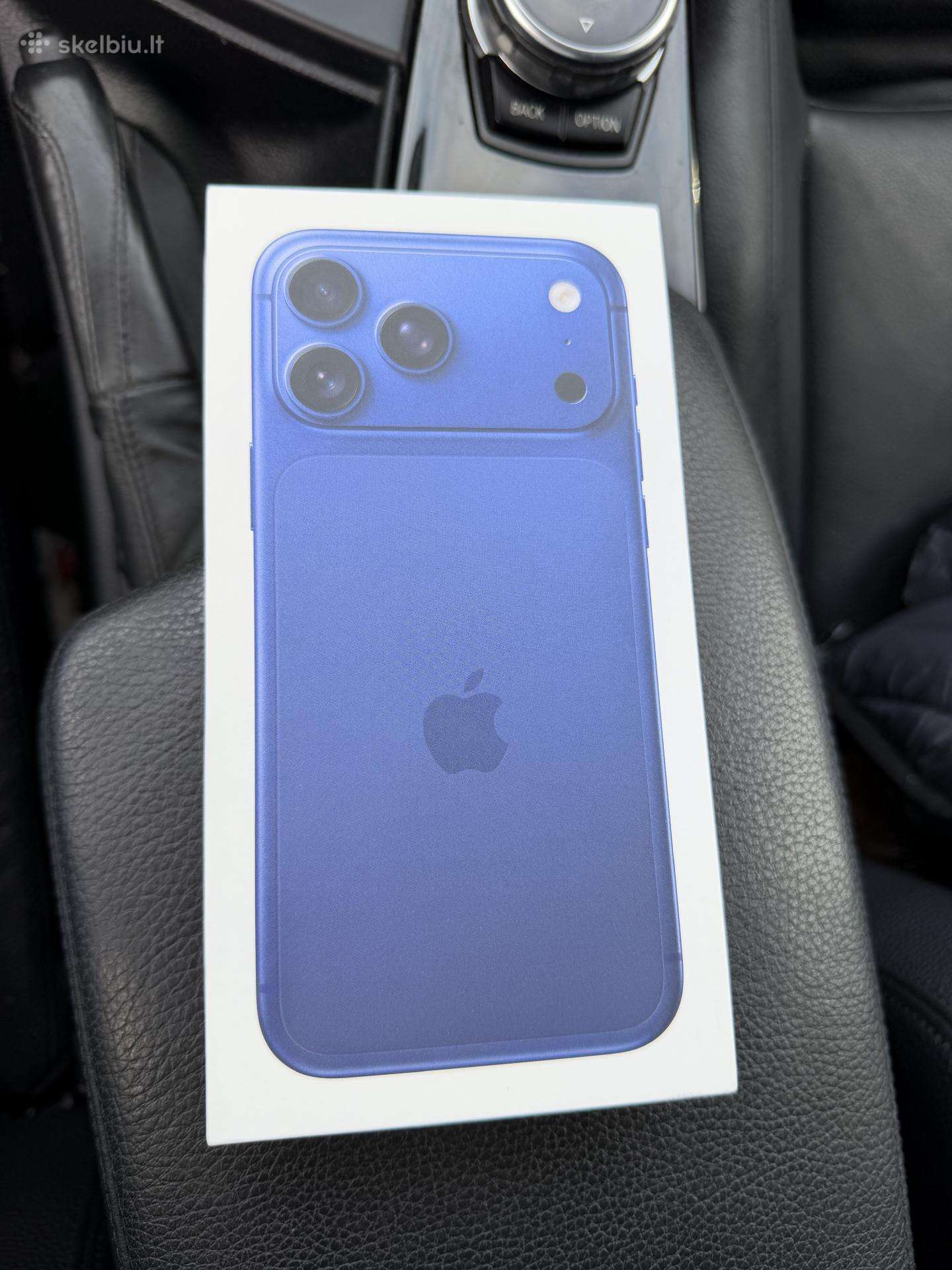 Naujas iPhone 17 Pro max Blue 256gb