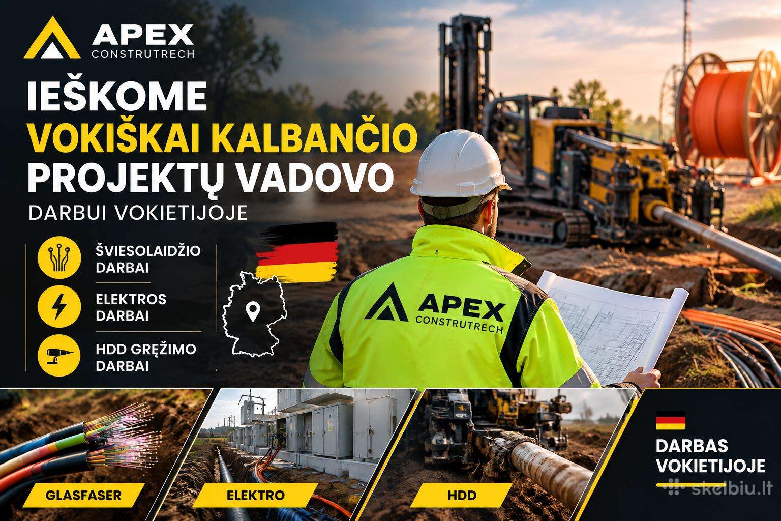 Ieškome Vokiškai kalbančio projektų vadybininko