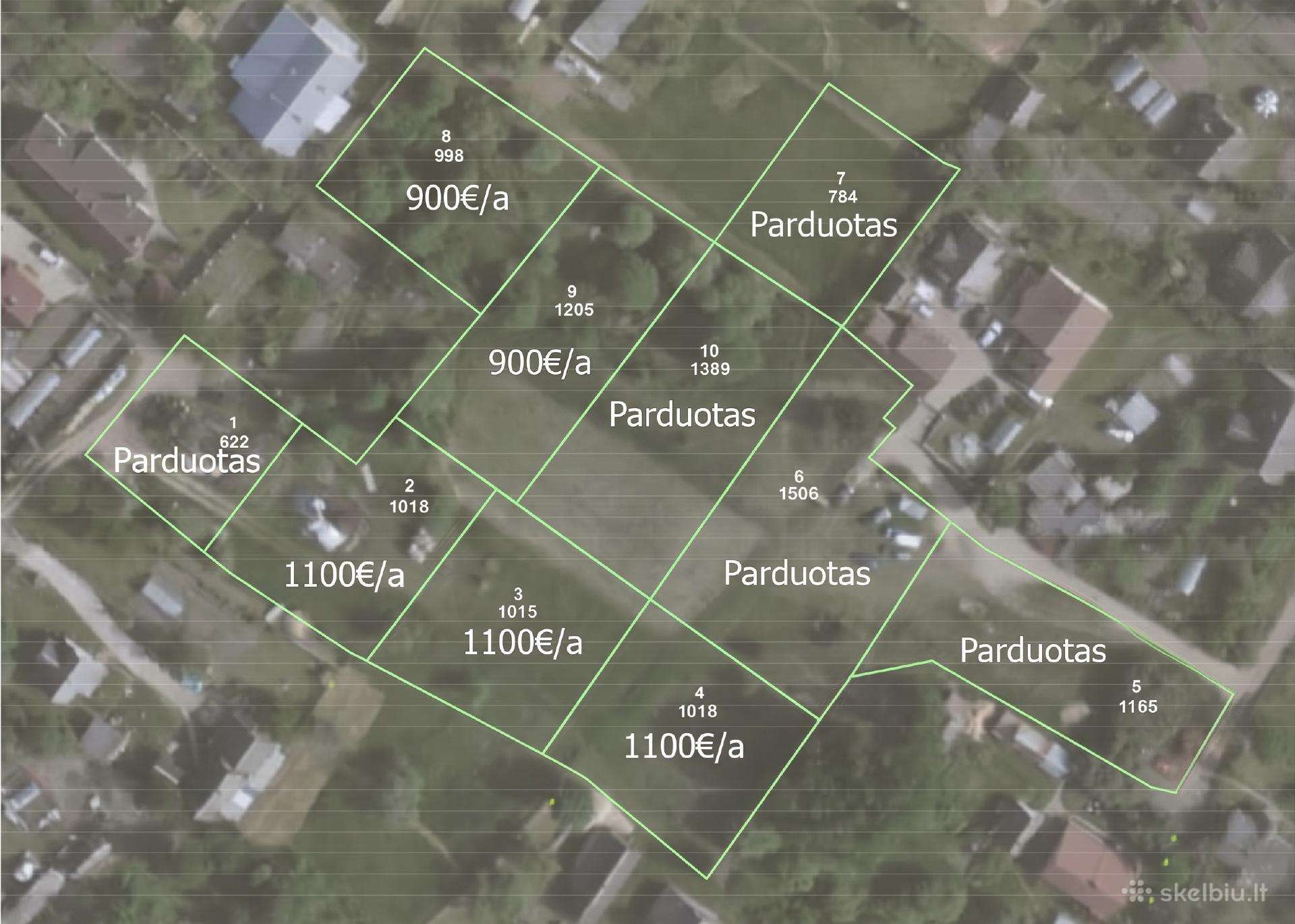 Parduodami sklypai Pabradės m. miško apsupty