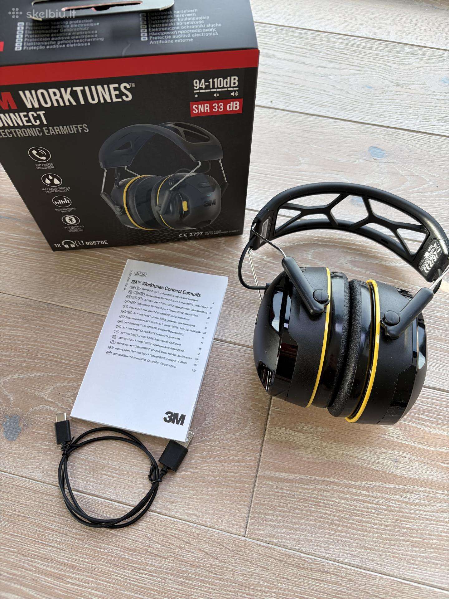3m Worktunes Connect 90563e Darbo ausinės