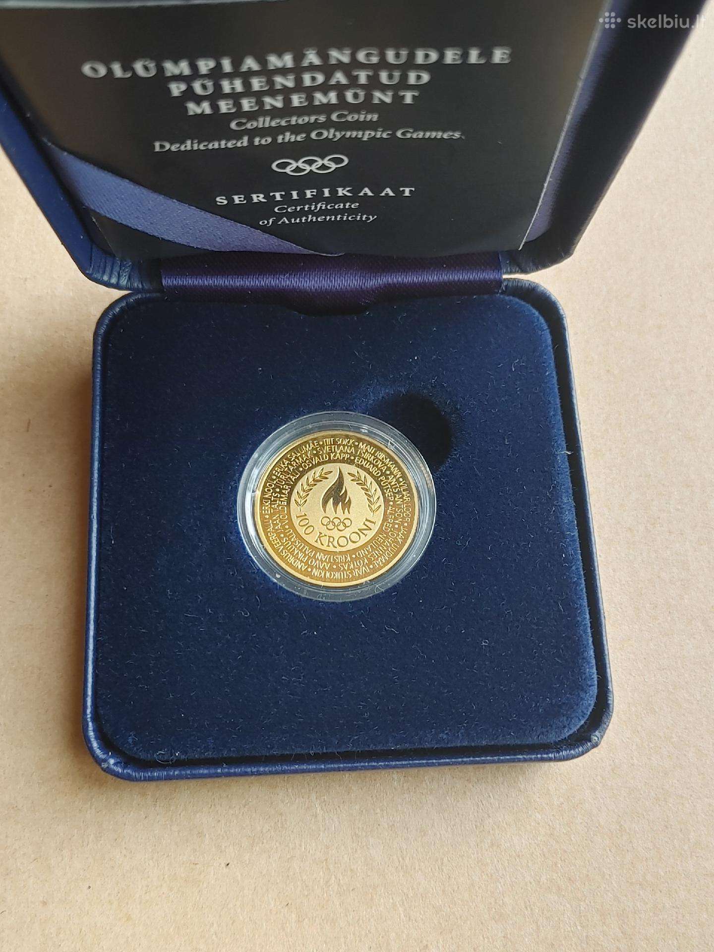 2004m - Estija 100 kroon Olimiada (auksas 7.78)
