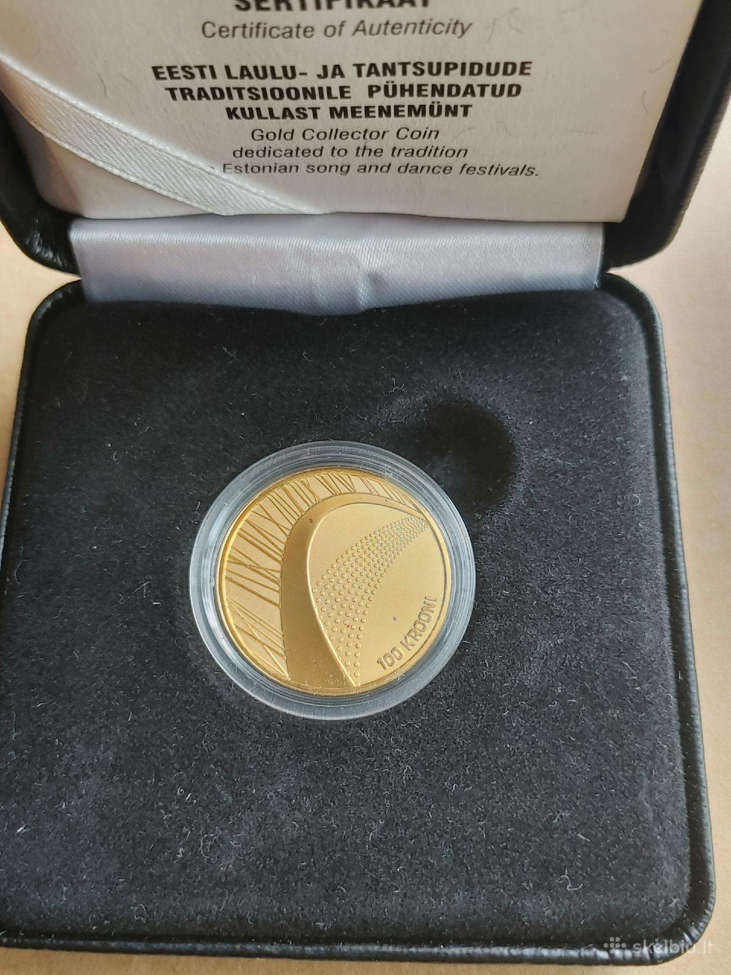 2009m - Estija 100 kroon Dainų šventė (auksas7.78)