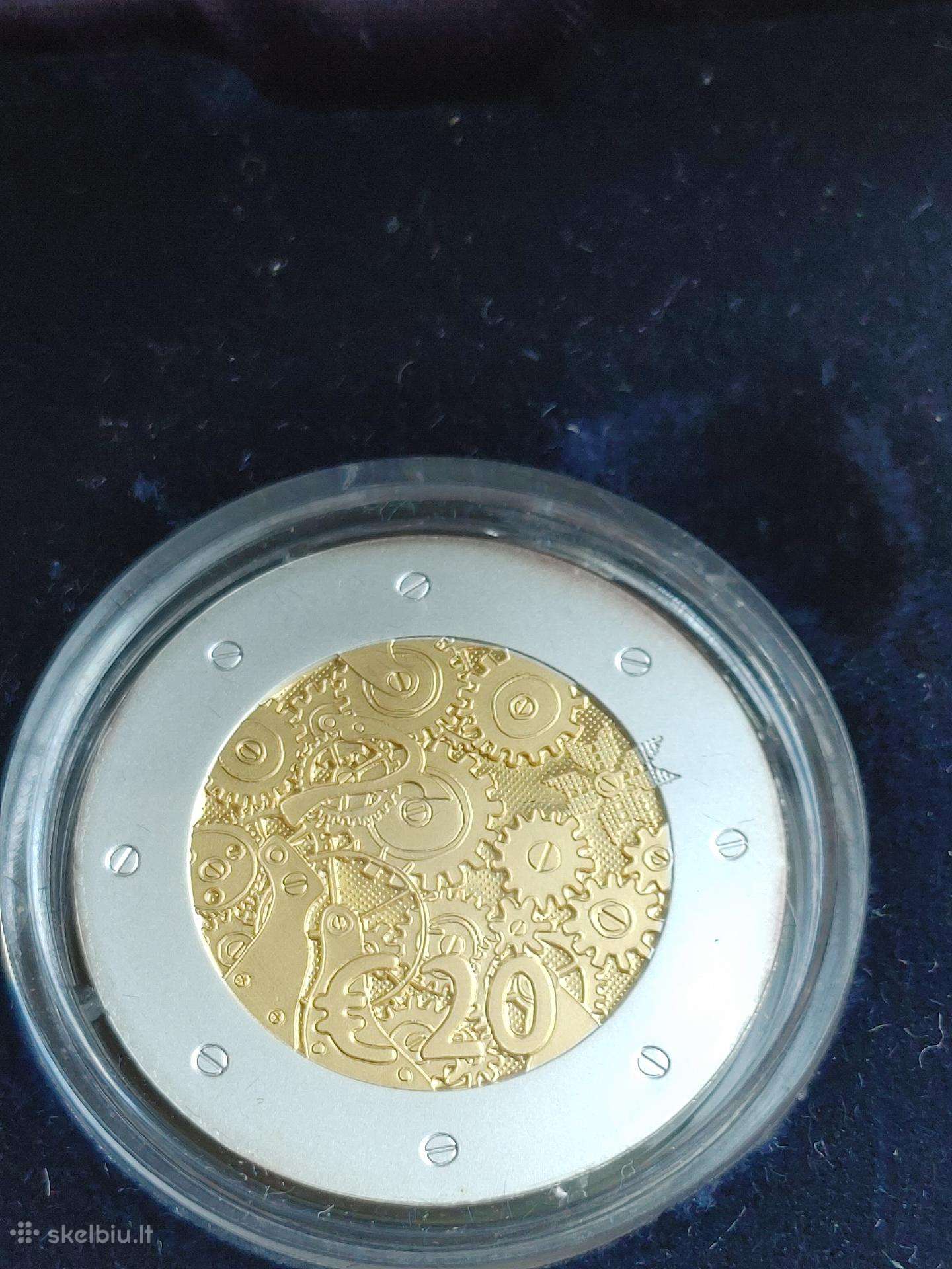 2011m - Estija €20 (auksas 8.40, ag 6,2)
