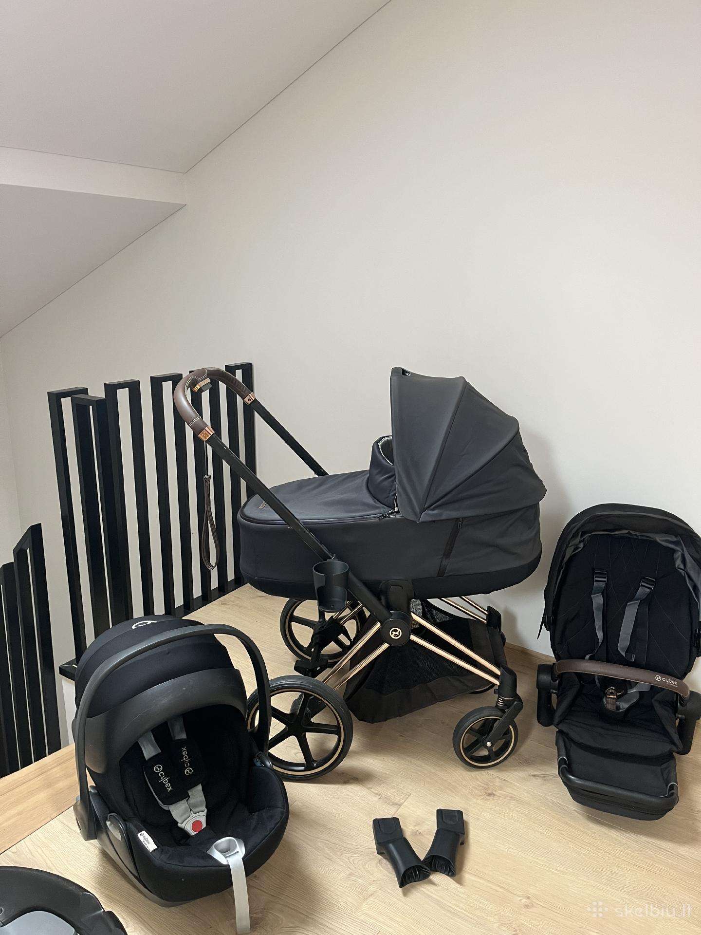 Cybex priam platinum rose gold 3in1