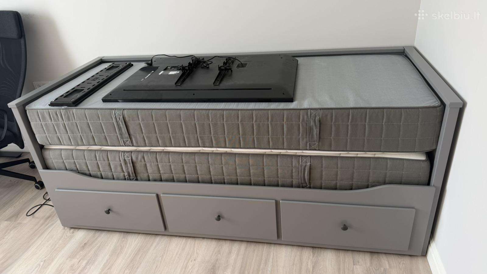 Ikea Lova kušėtė Hemnes čiužiniai Vannareid