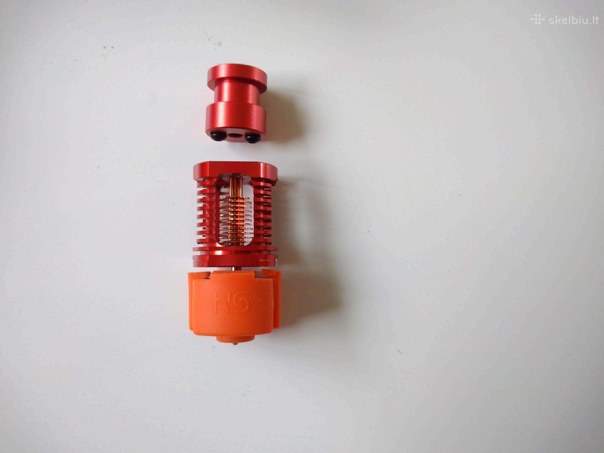 3D printerio hotendas Dragon V6 Red Lizard