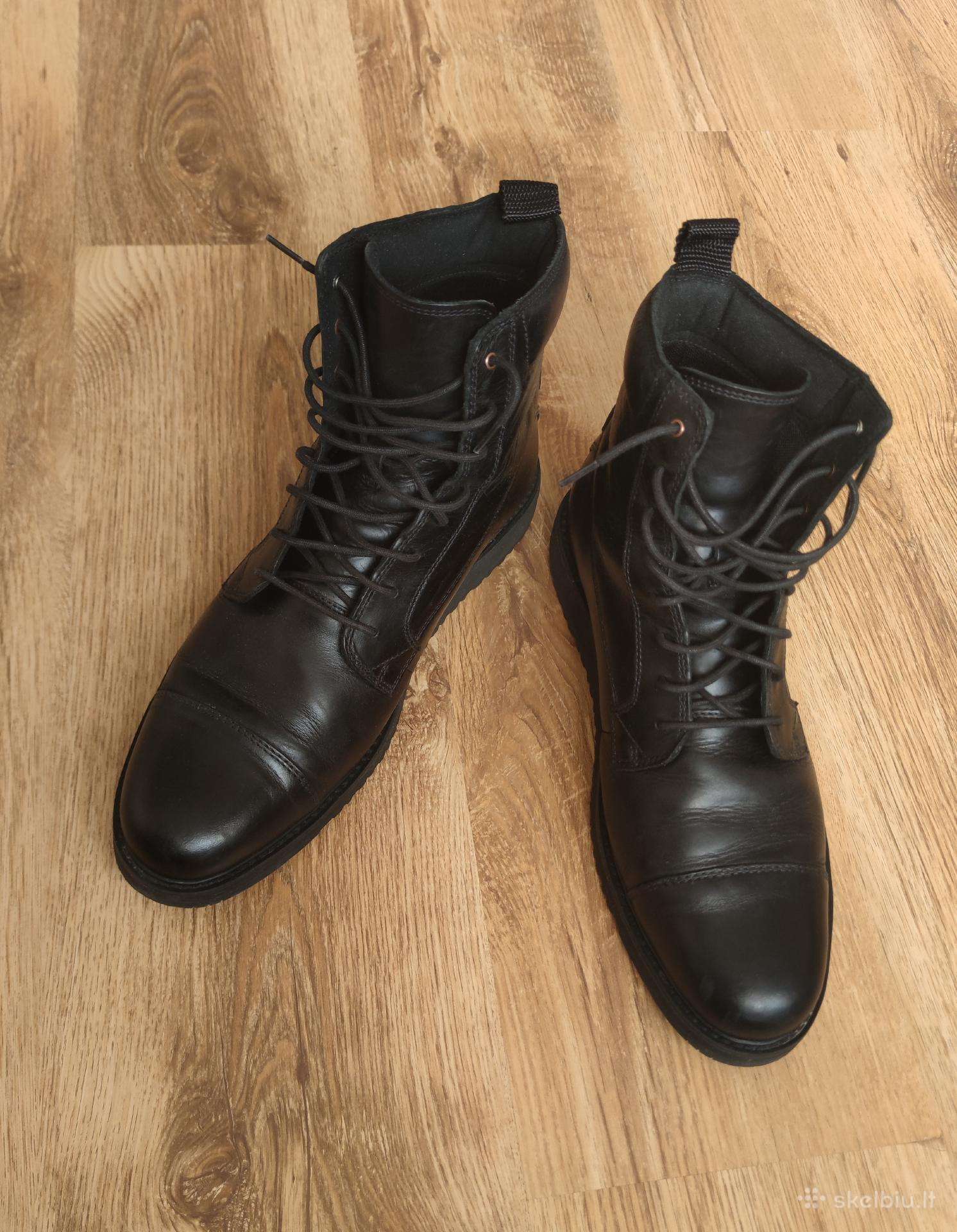 Timberland juodi odiniai auliniai batai 45.5 dydis