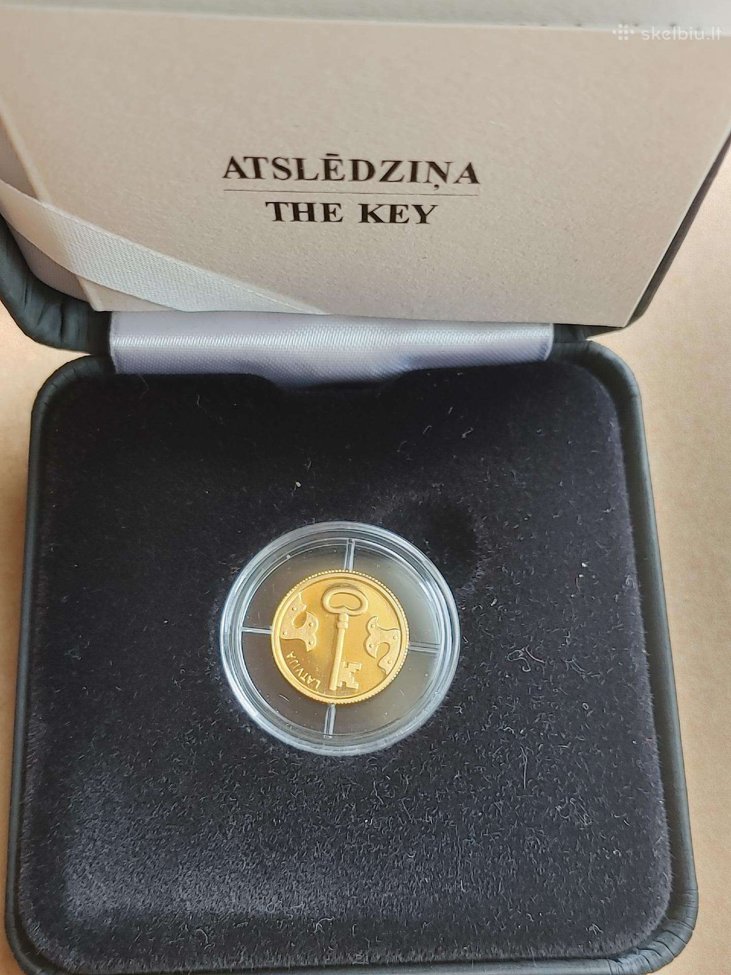 Latvija 2021, auksas - 5 euro - Raktas nuo Širdies