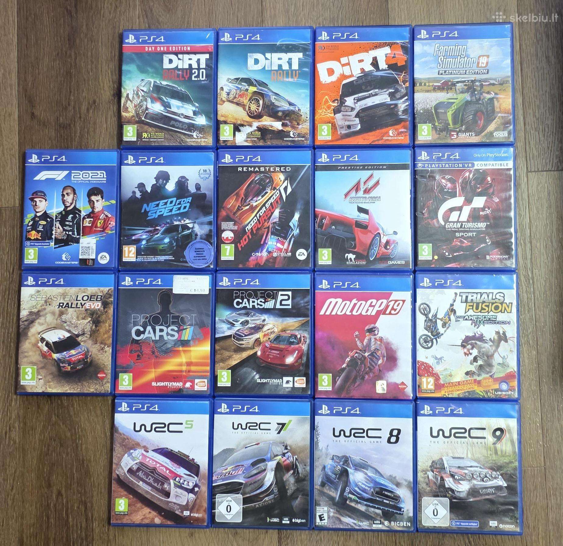 Lenktynių / mašinų žaidimai ps4