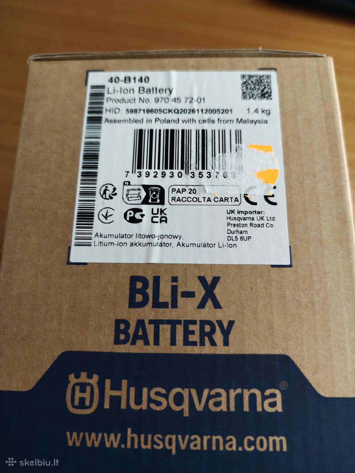 Husqvarna Bli-x Akumuliatorius