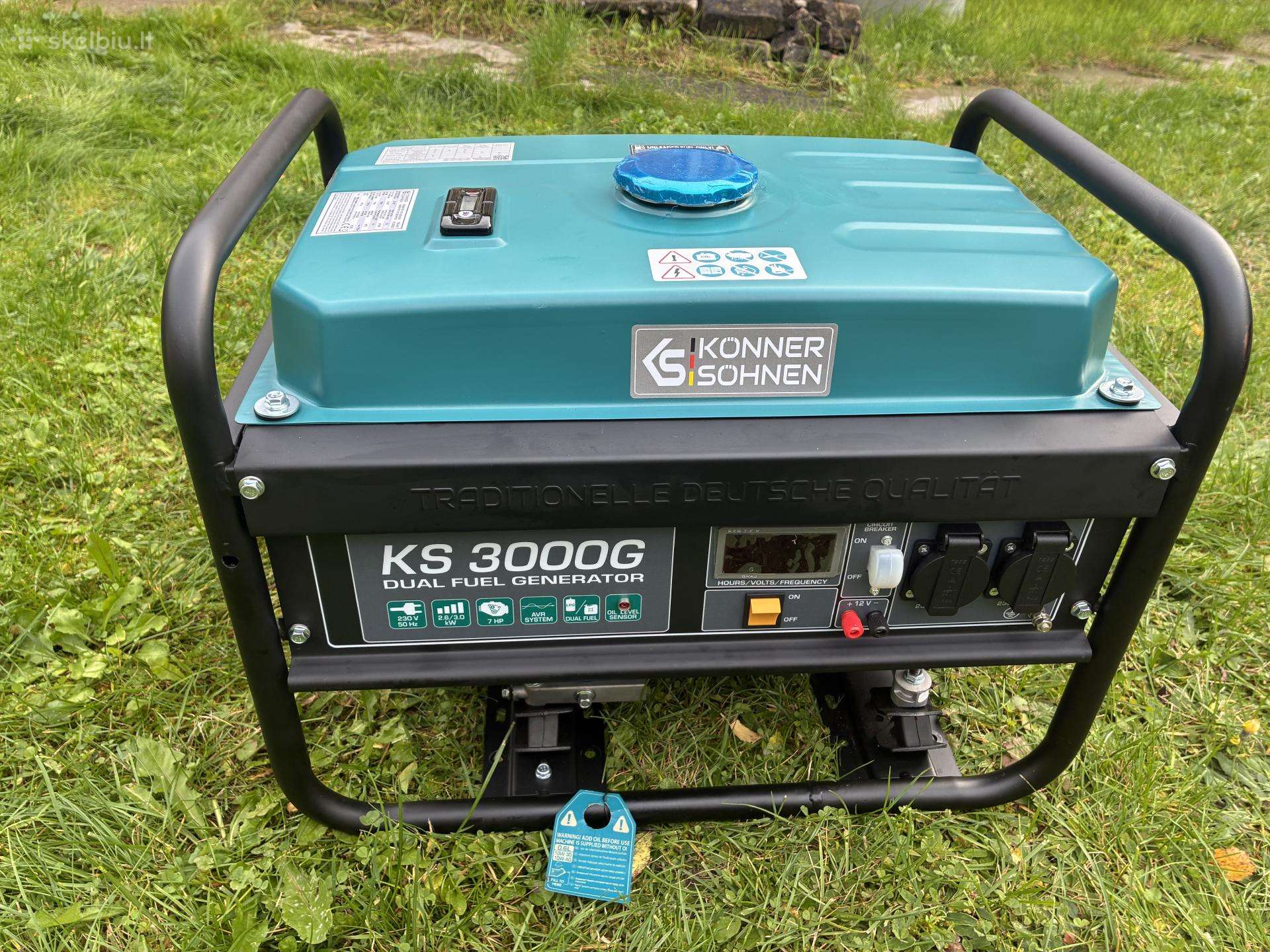 Generatorius Konner & Sohnen,ks 3000g,3kw