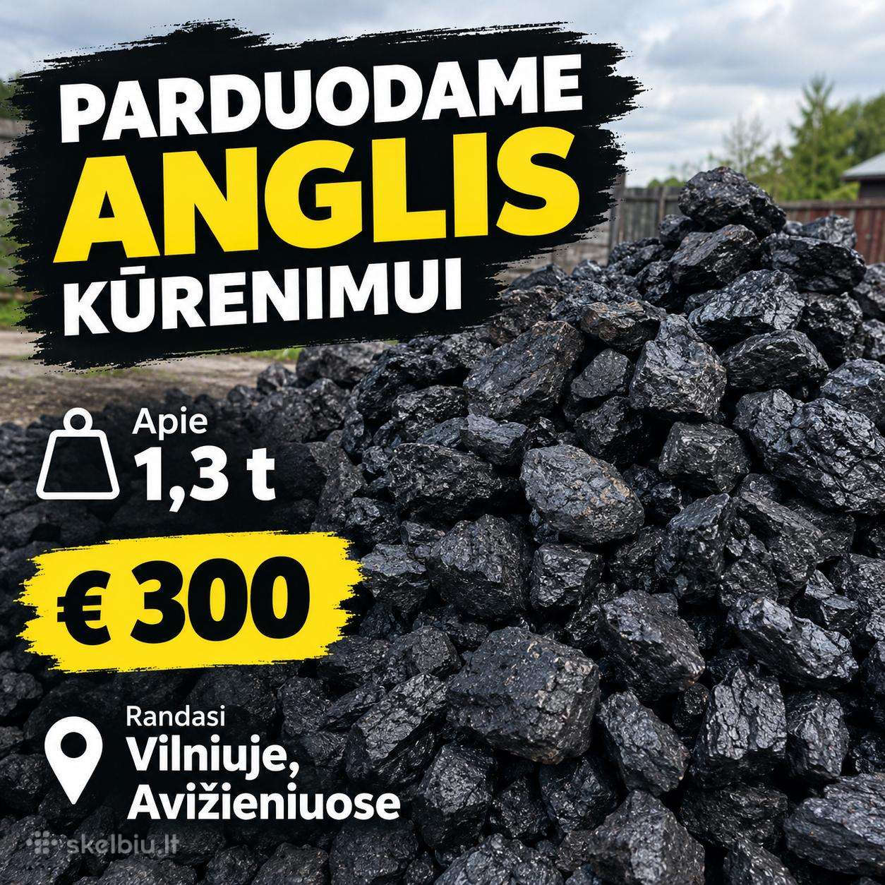 Parduodame anglis