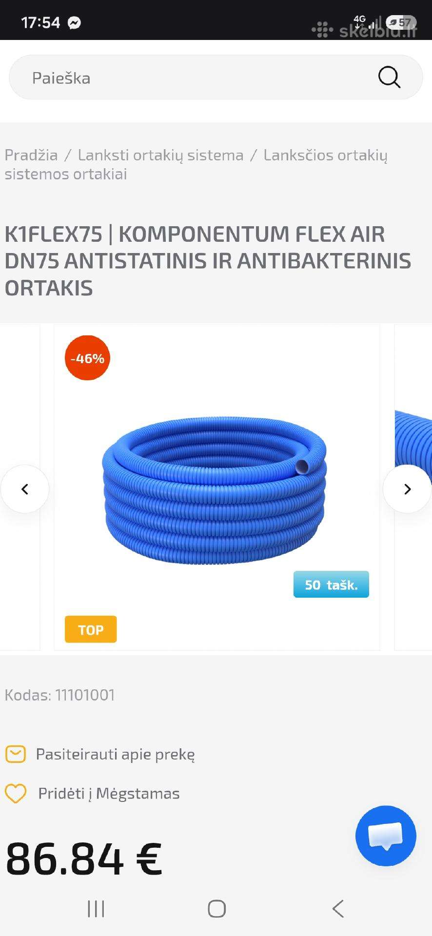 Rekuperatoriaus vamzdis