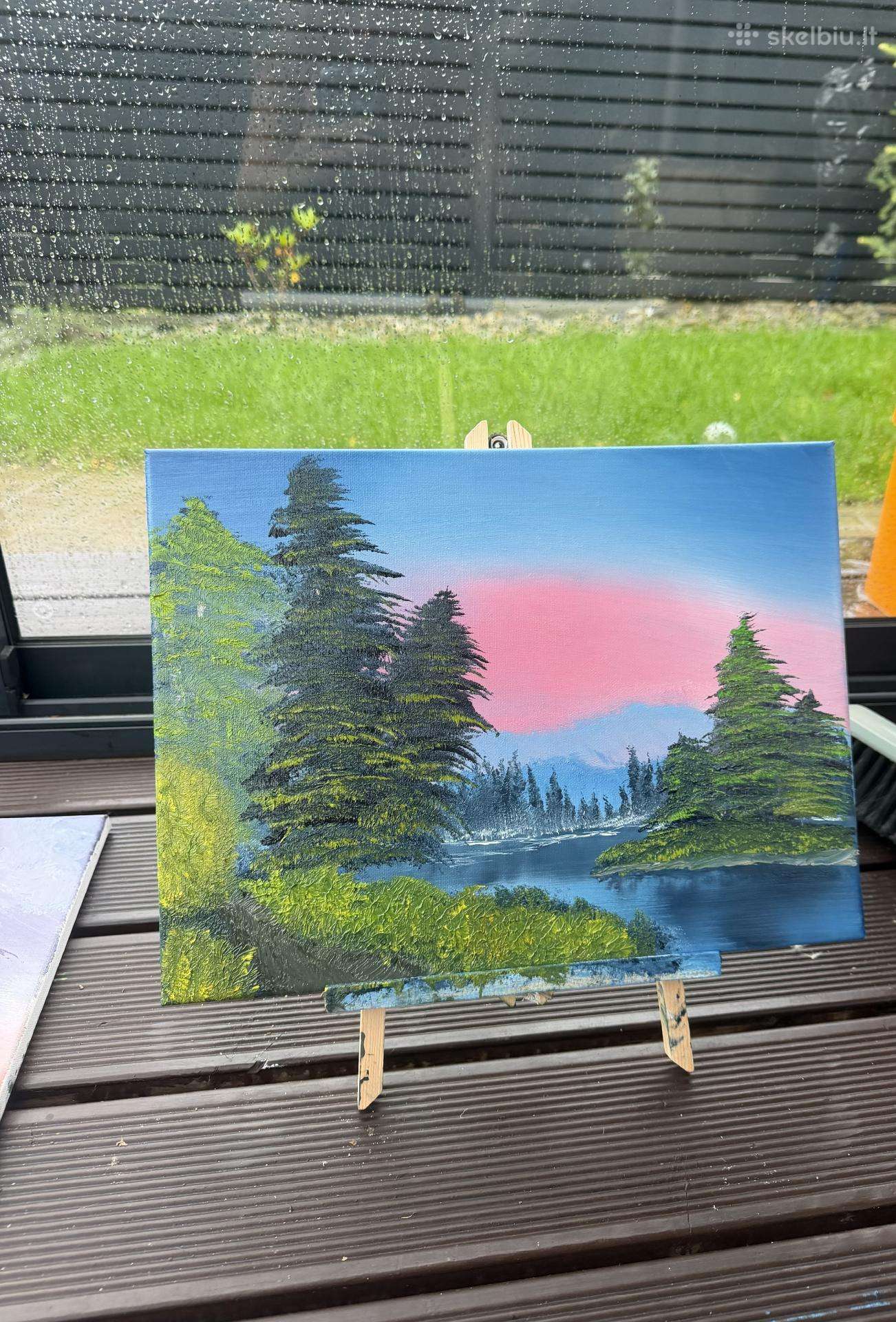 Rankomis tapytas aliejinis paveikslas 30x40 cm