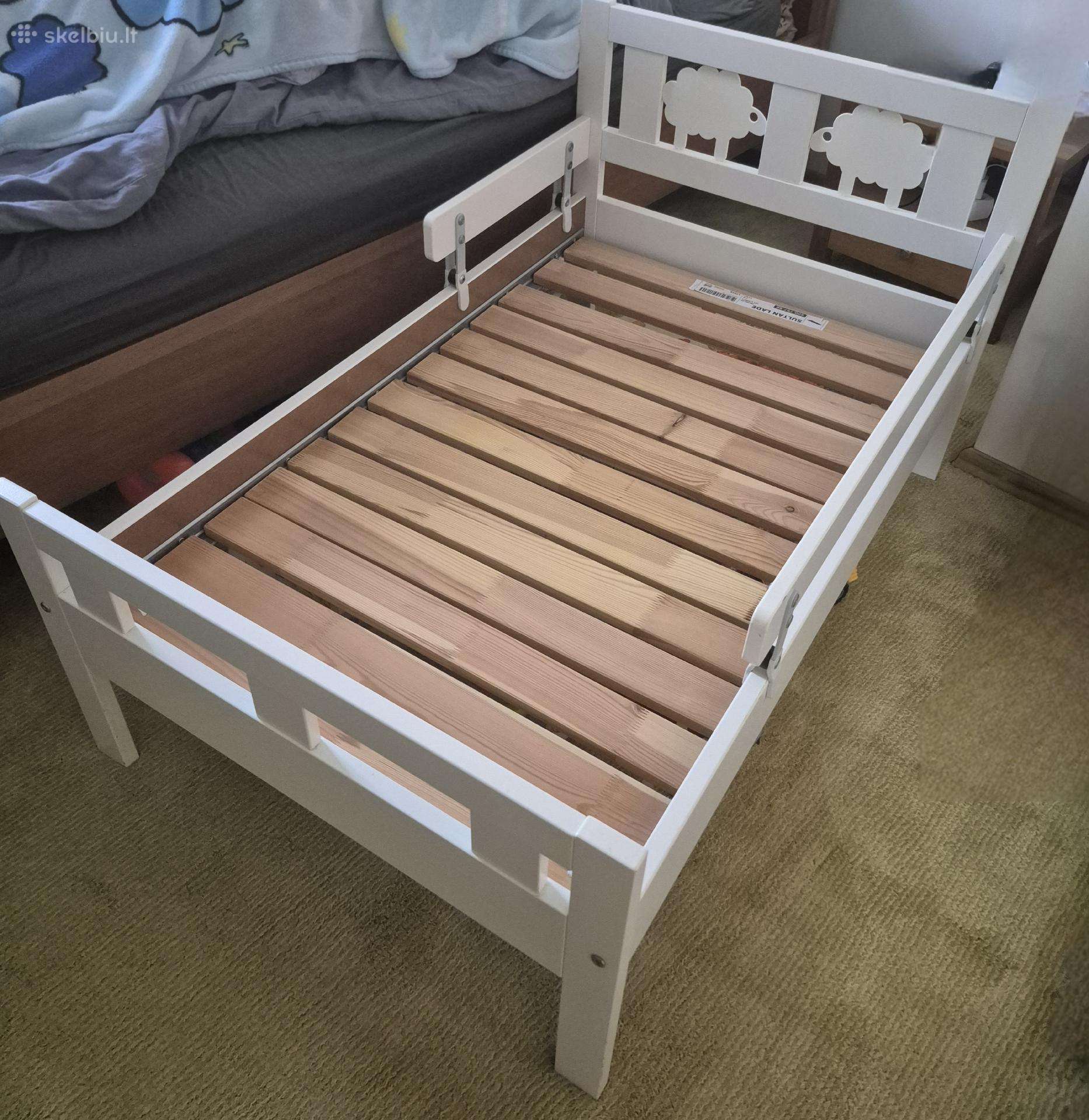 Balta vaikiška lova „Ikea Kritter“