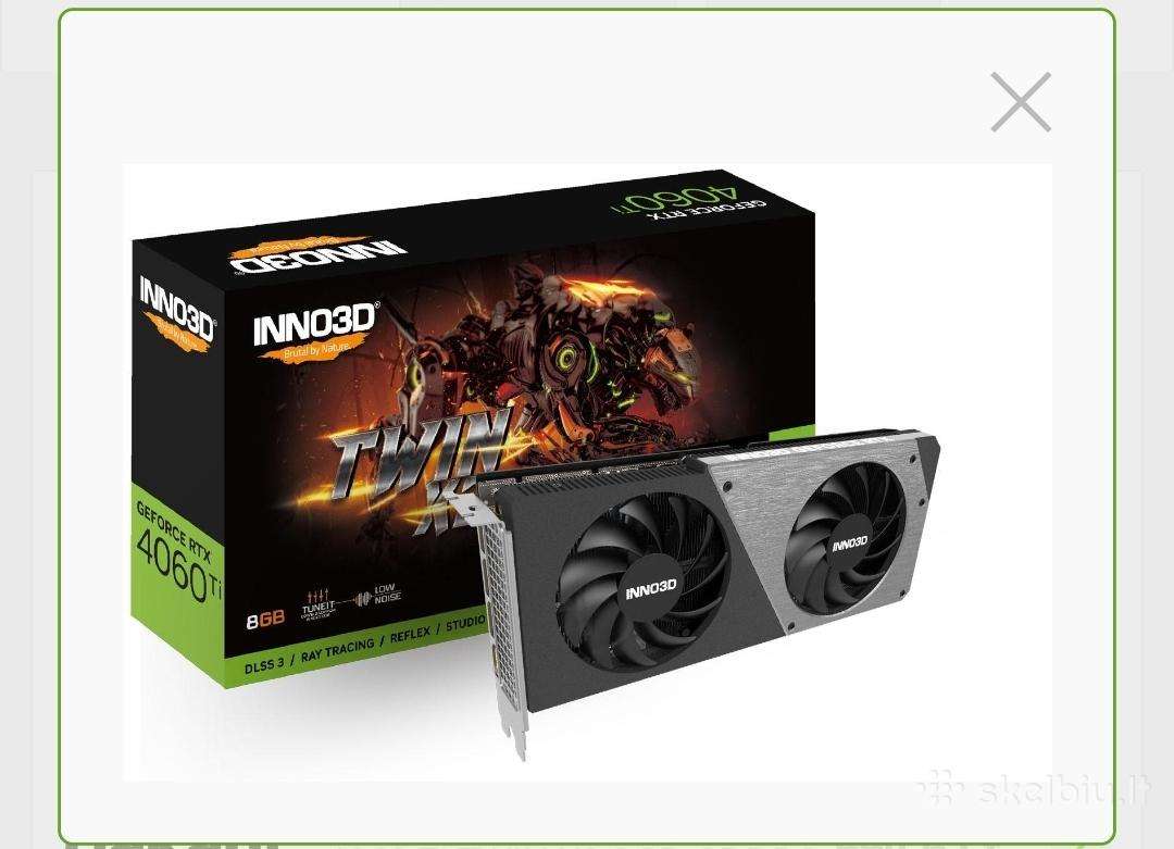 Rtx 4060 Ti Twin X2 8gb naudota