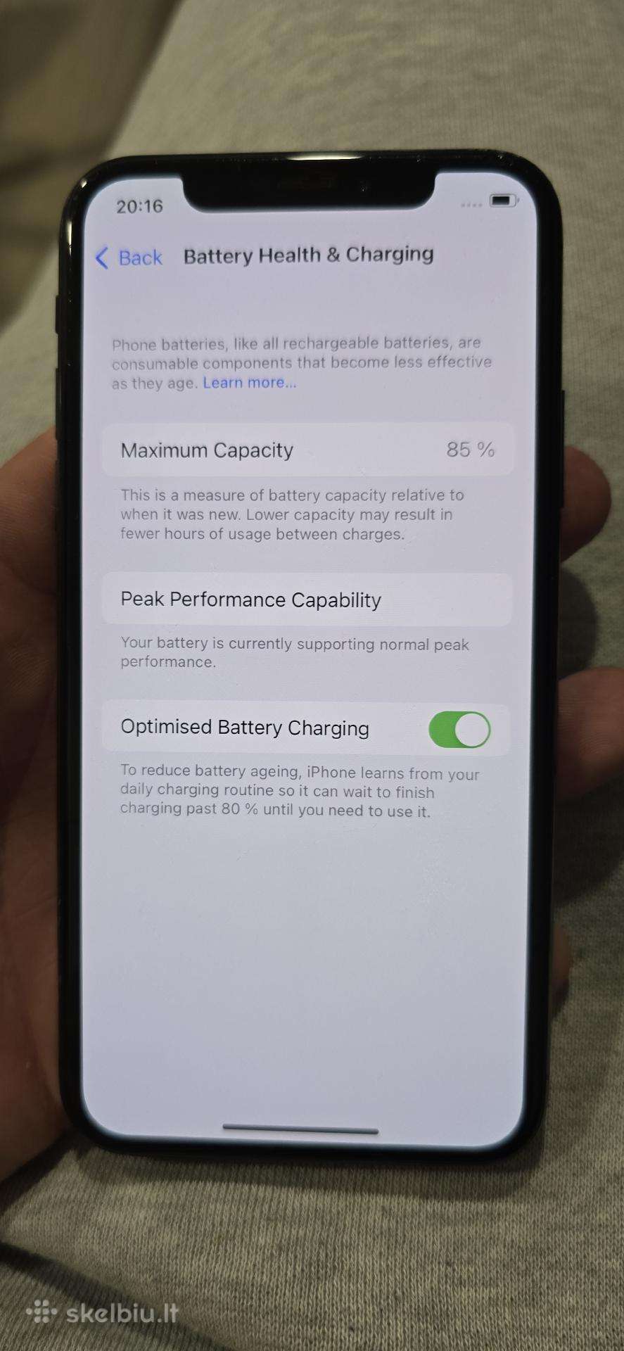 Aplle x būklė matoma face id veikia