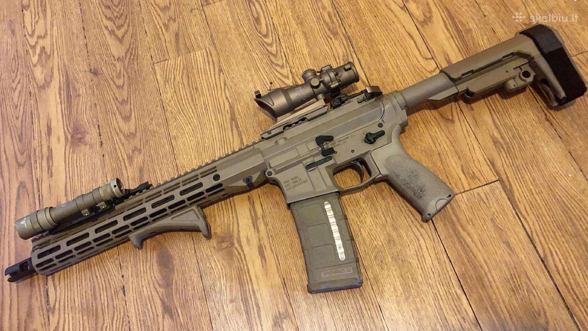 Perku Ar-15 karabiną, 14.5" - 16" M-lok, 5.56/.223