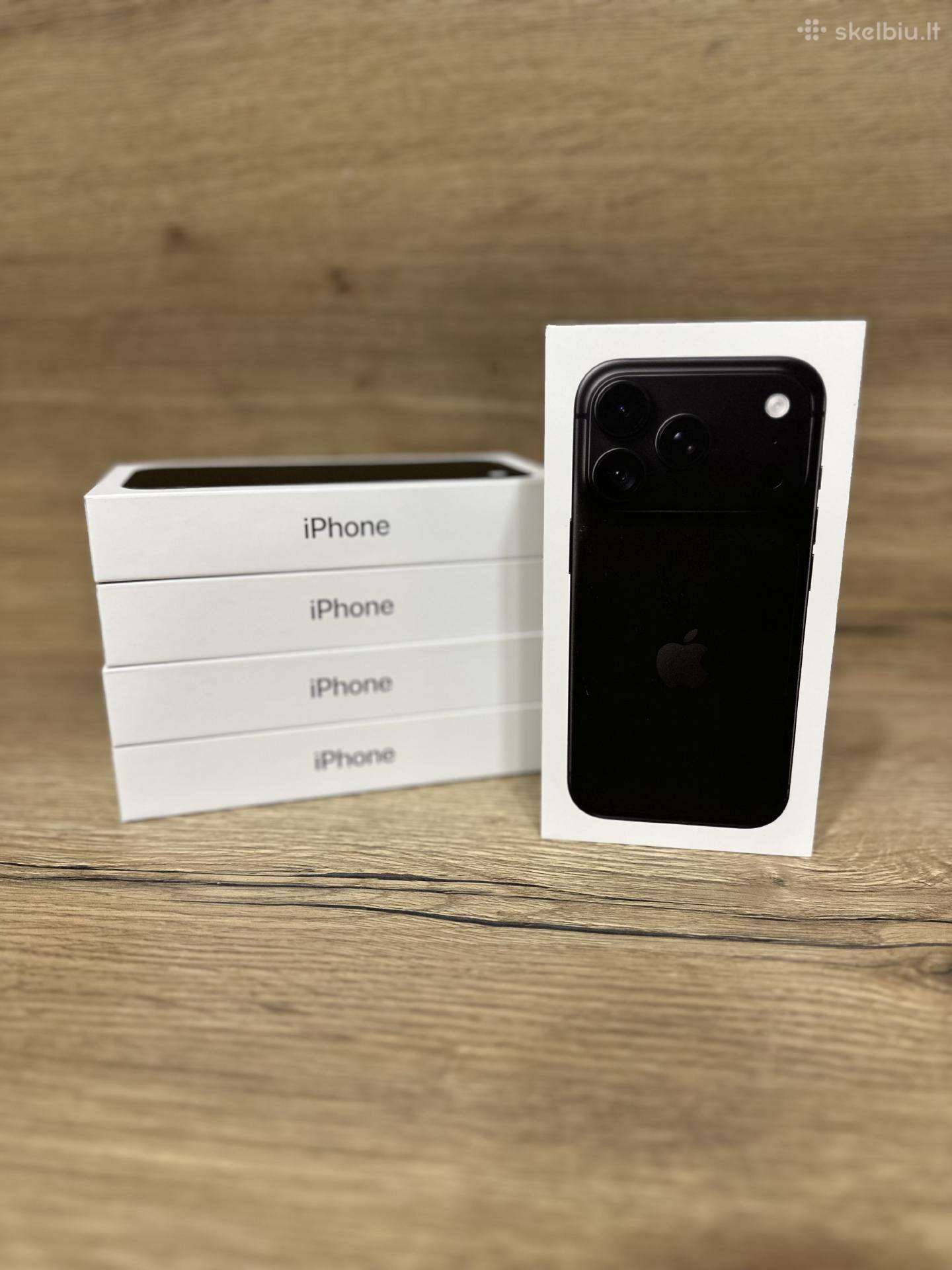 iPhone Pro 18 256gb Black nauji, neišpakuoti