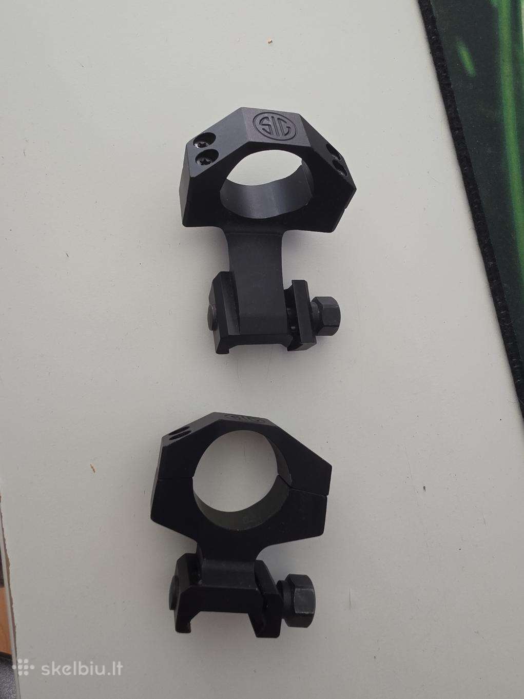 Sig sauer aukšti žiedai optikai 30mm