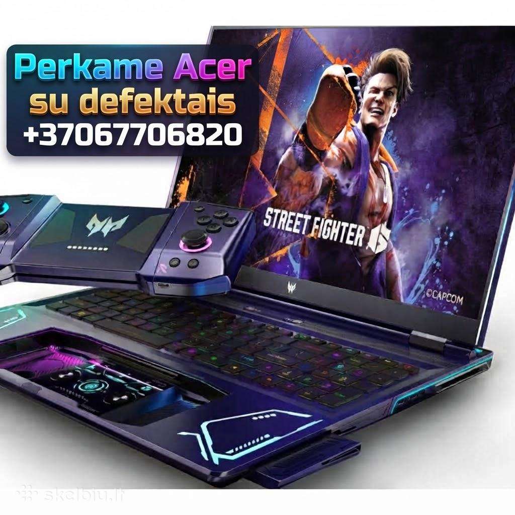 Perkame Acer kompiuterius su defektais