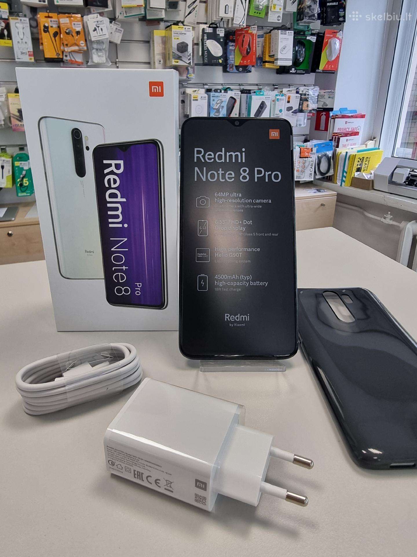 Naujas telefonas Redmi Note 8 Pro 6/128gb