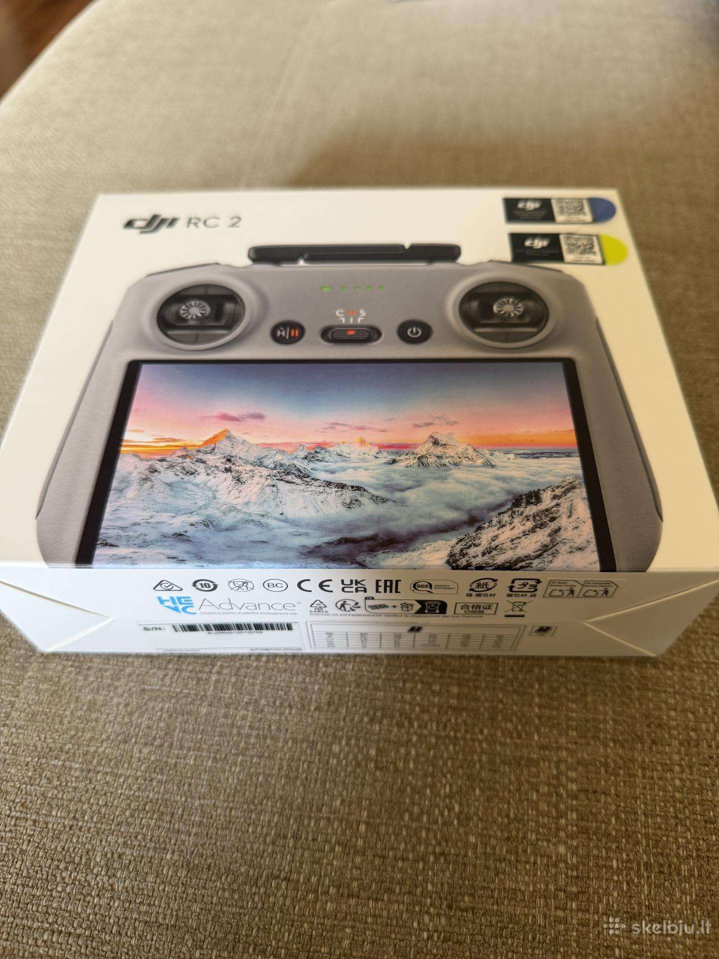 Dji Rc2 valdymo pultas su ekranu
