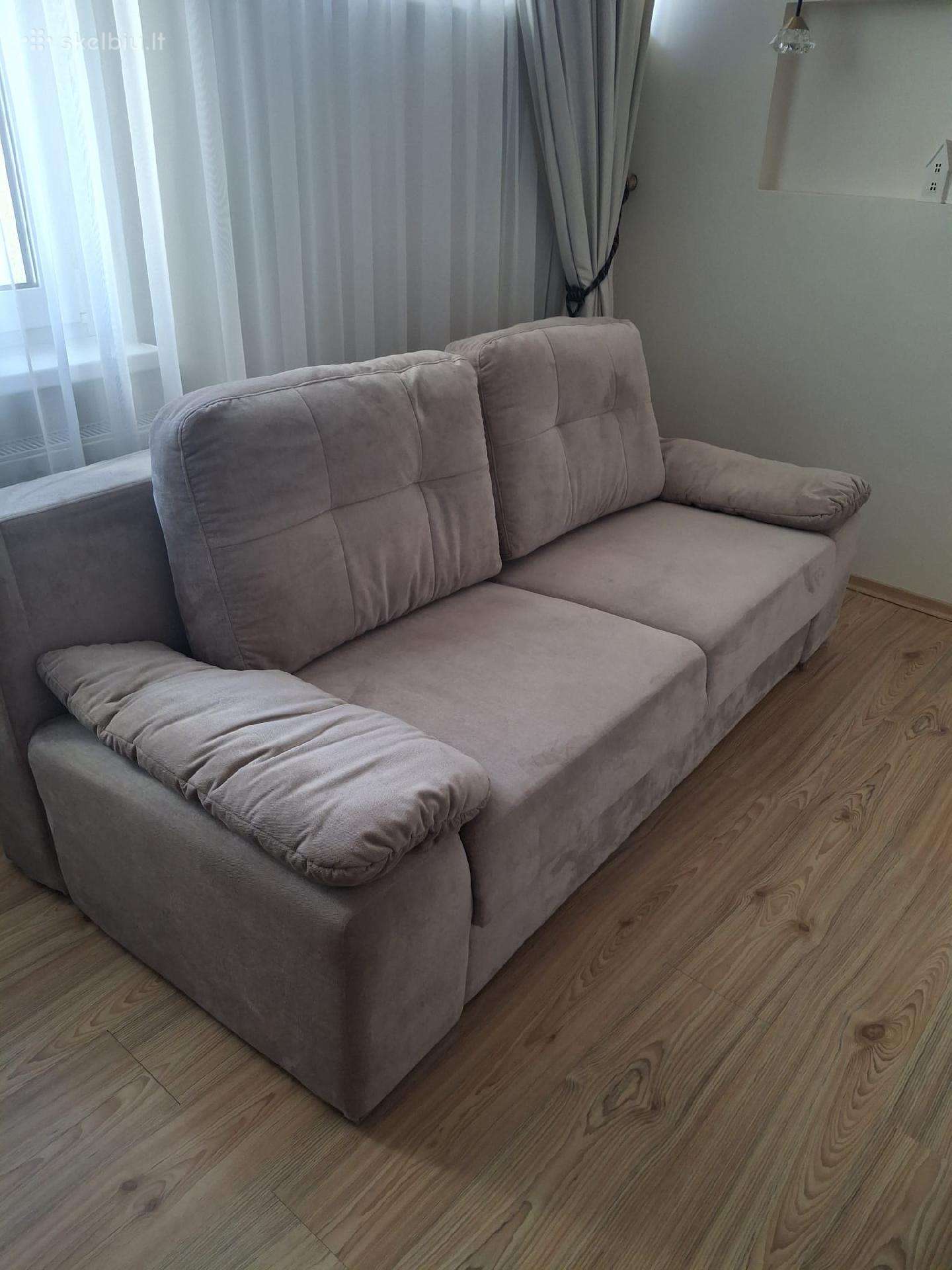 Pilka sofa/lova