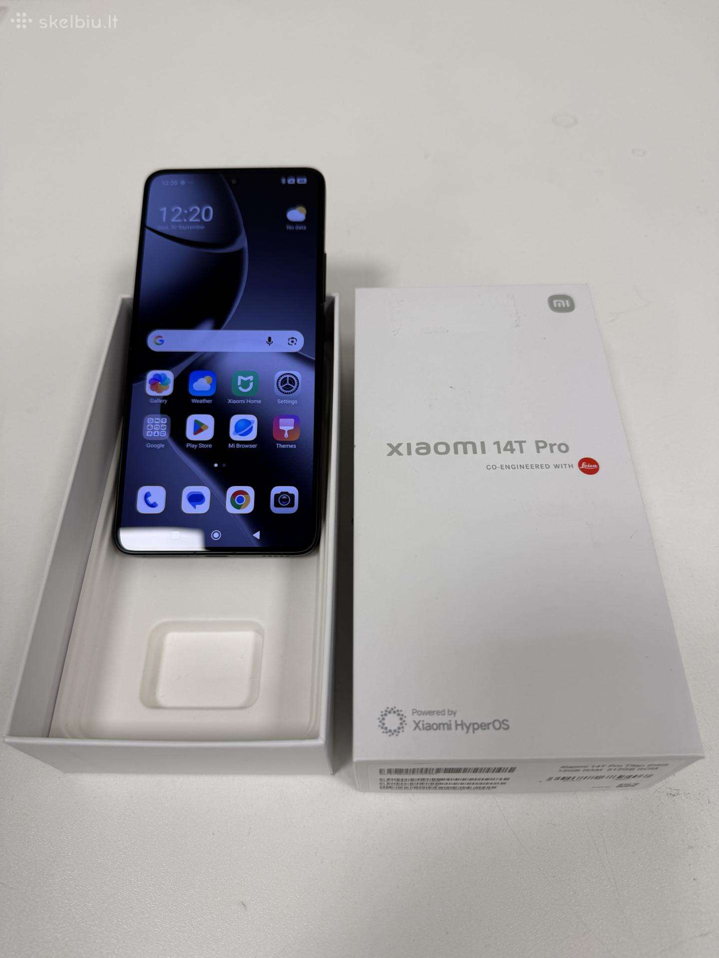 Parduodamas Xiaomi 14t Pro Titan Black 12gb RAM