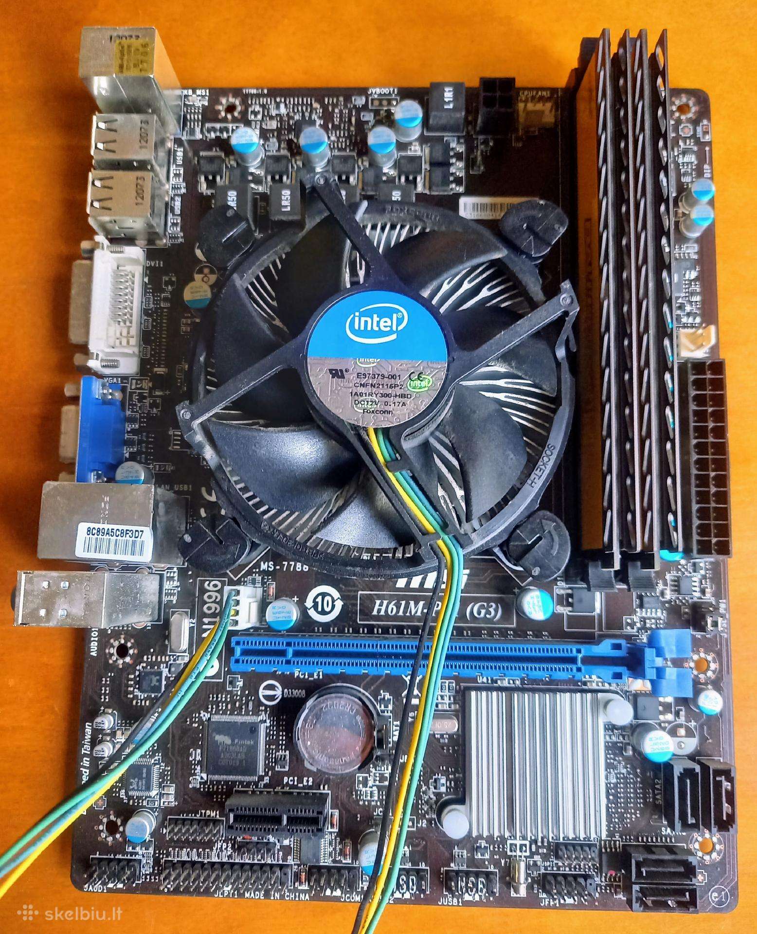 Msi H61m-p31 (g3)+celeron G540+4gb Crucial Ddr3