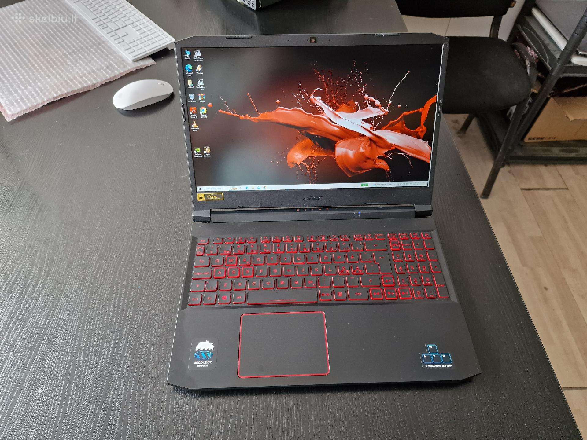 Acer Nitro 5, 16gb, 256+500 SSD, Gtx 1650 Ti 4gb