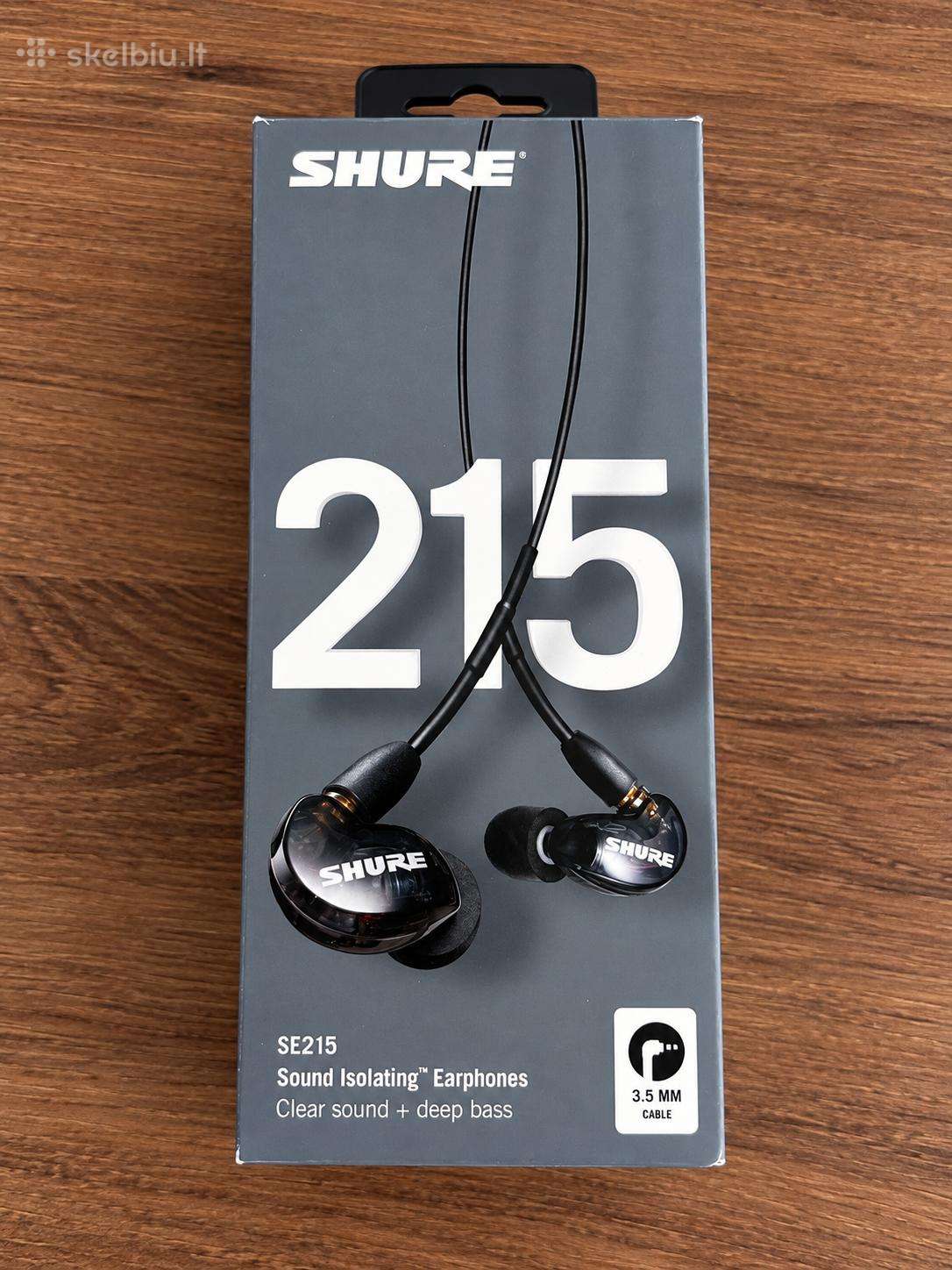 Shure in ear Se215 ausinės