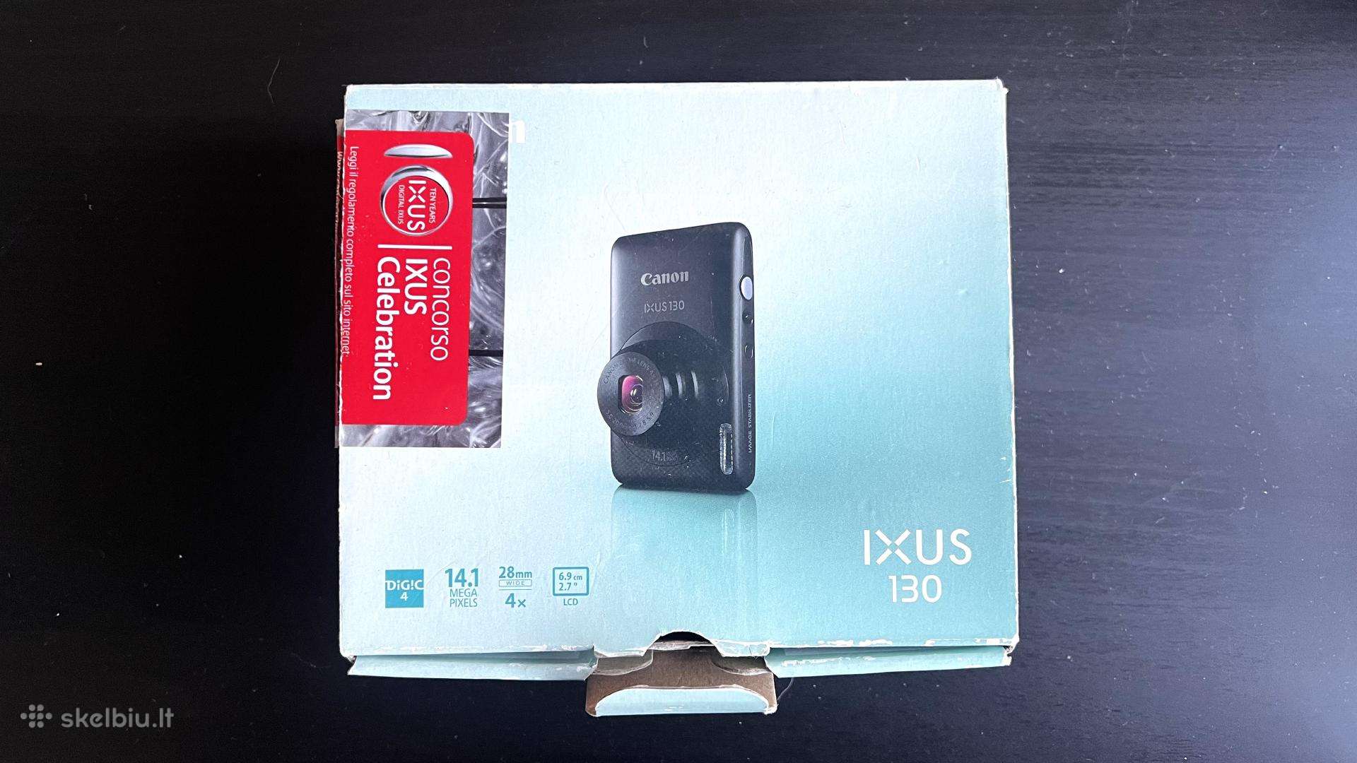 Tvarkingas Canon Ixus 130 pilnas komplektas