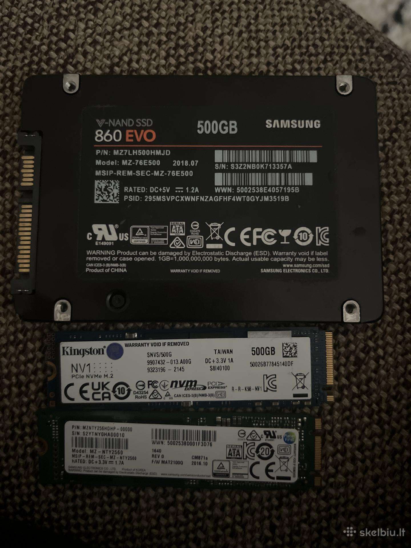 SSD ir HDD