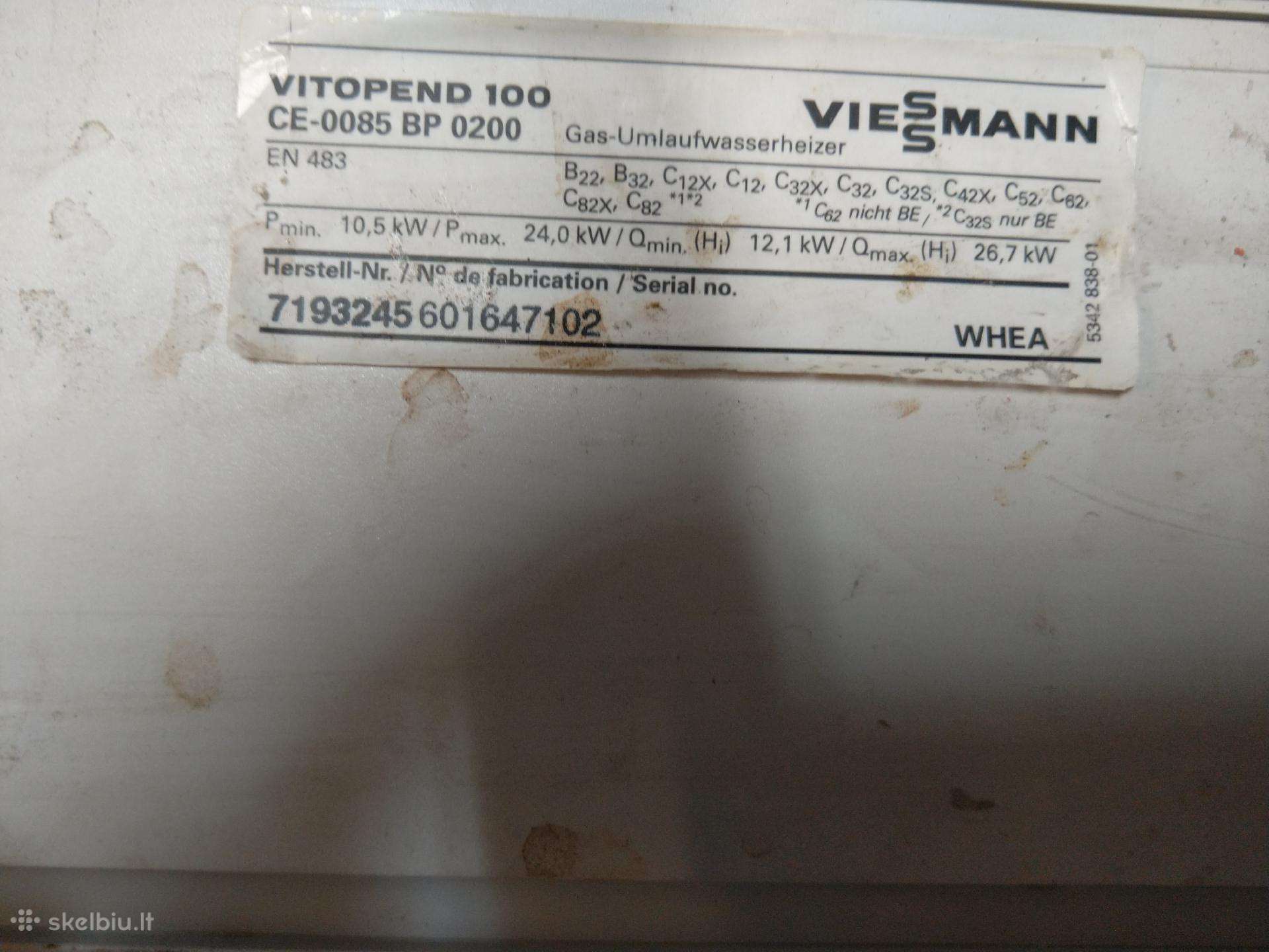Parduodu Viessmann Vitopend 100 dalimis