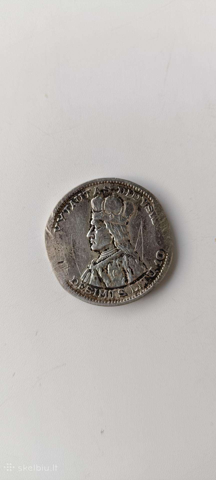 Sidabrines 10 litų 1936 metu