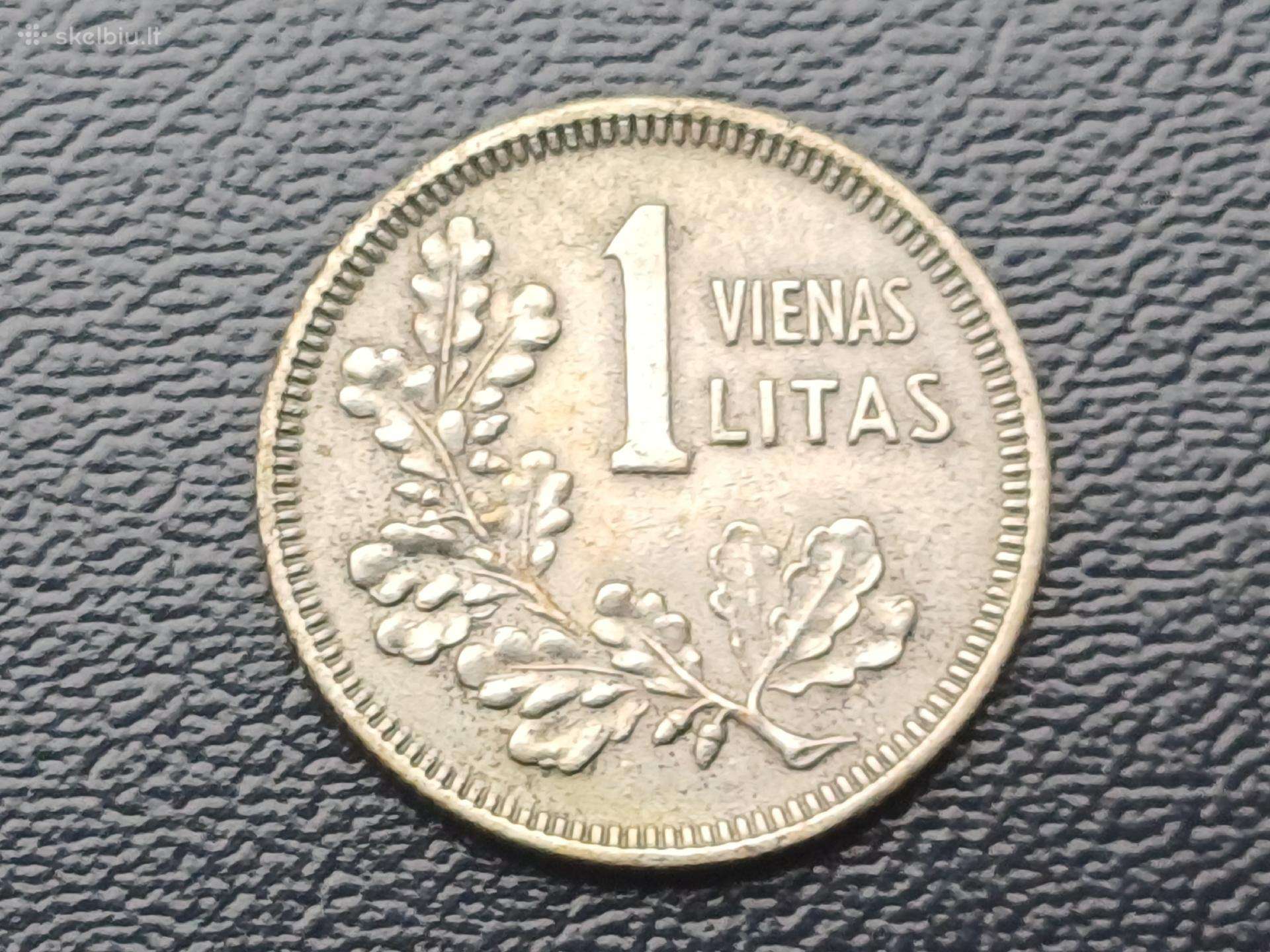 1 litas 1925m. Sidabras