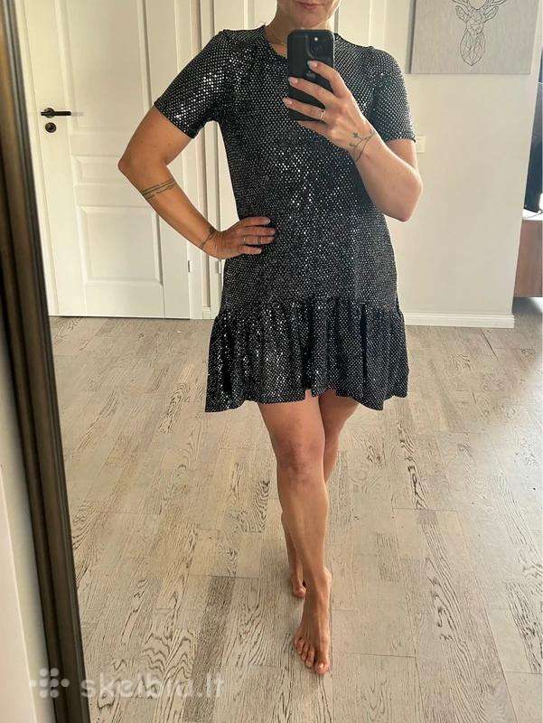 Blizgi kokteilinė suknelė