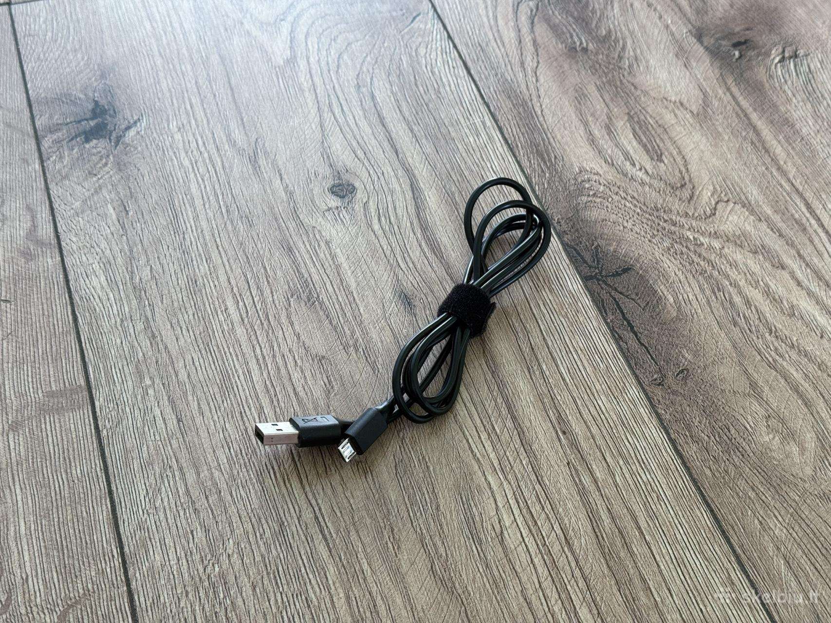 Micro-usb/usb kabelis, 100 cm, juodas