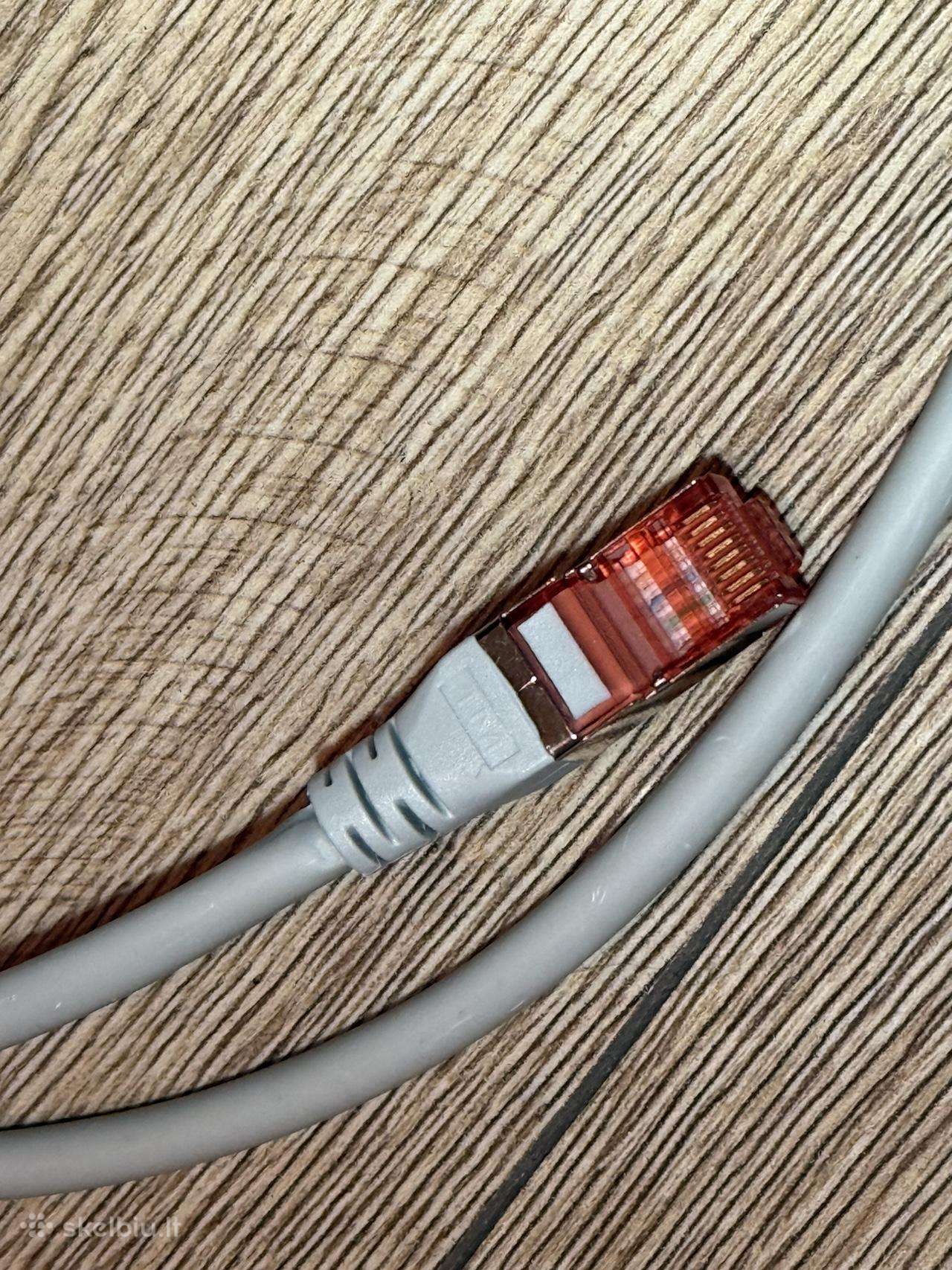 Digitus Cat6 1m Ethernet kabelis pilkas