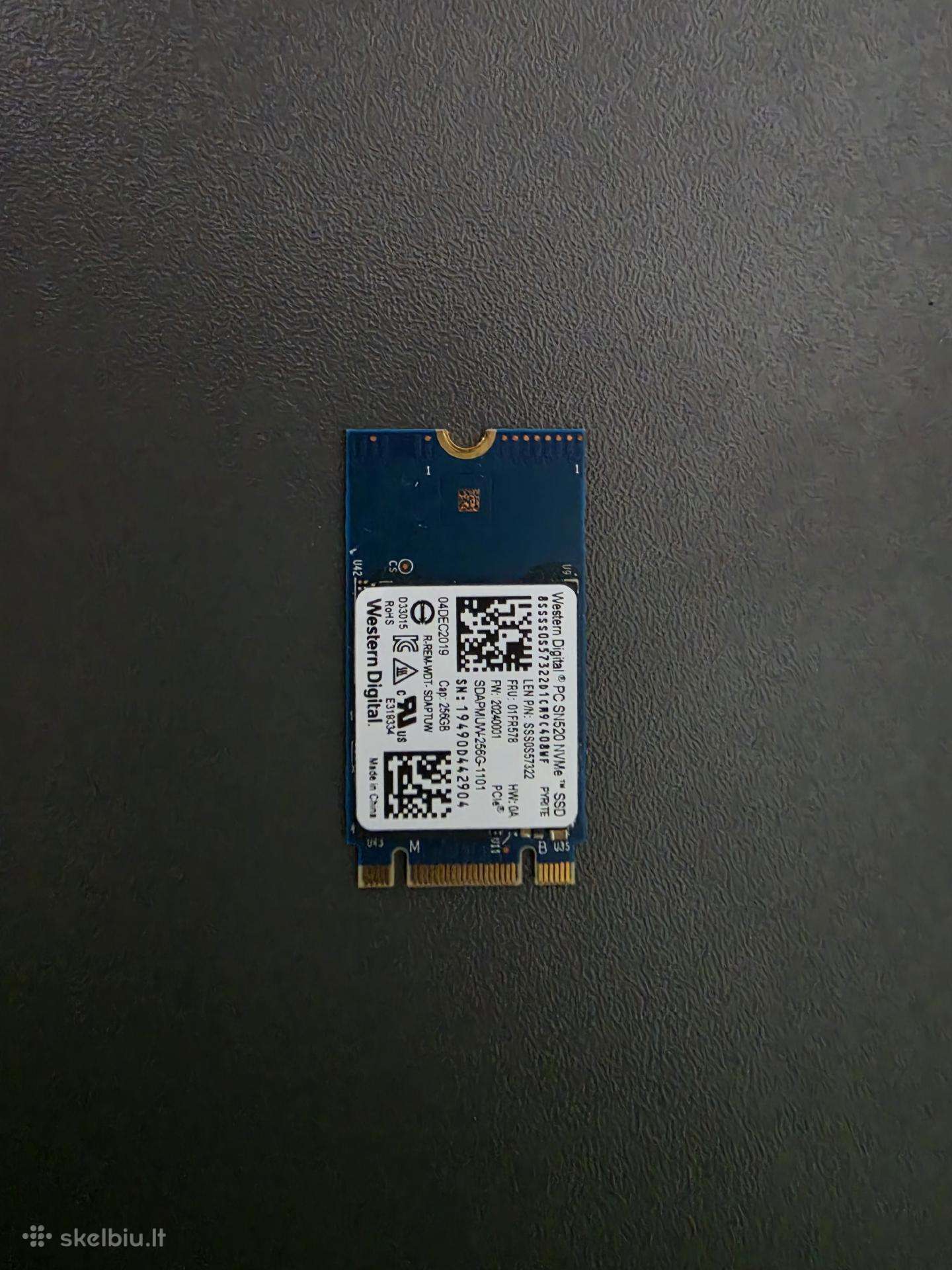SSD diskas Western Digital Pc Sn520 256gb (Nvme