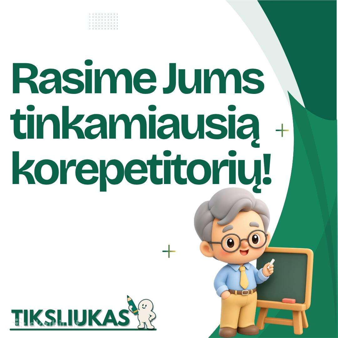 Atrinkti Korepetitoriai Už Geriausią Kainą!