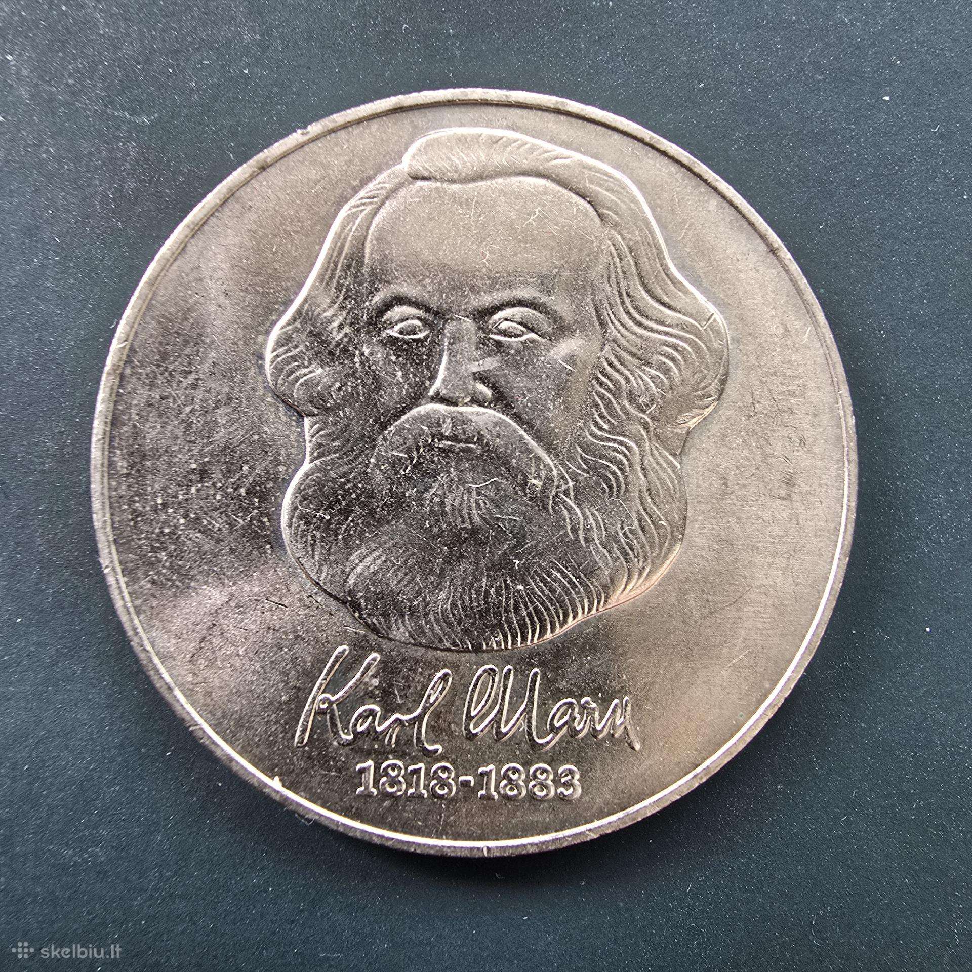 Vokietija VDR 1983 20 Mark Cu-ni Unc Karl Marx
