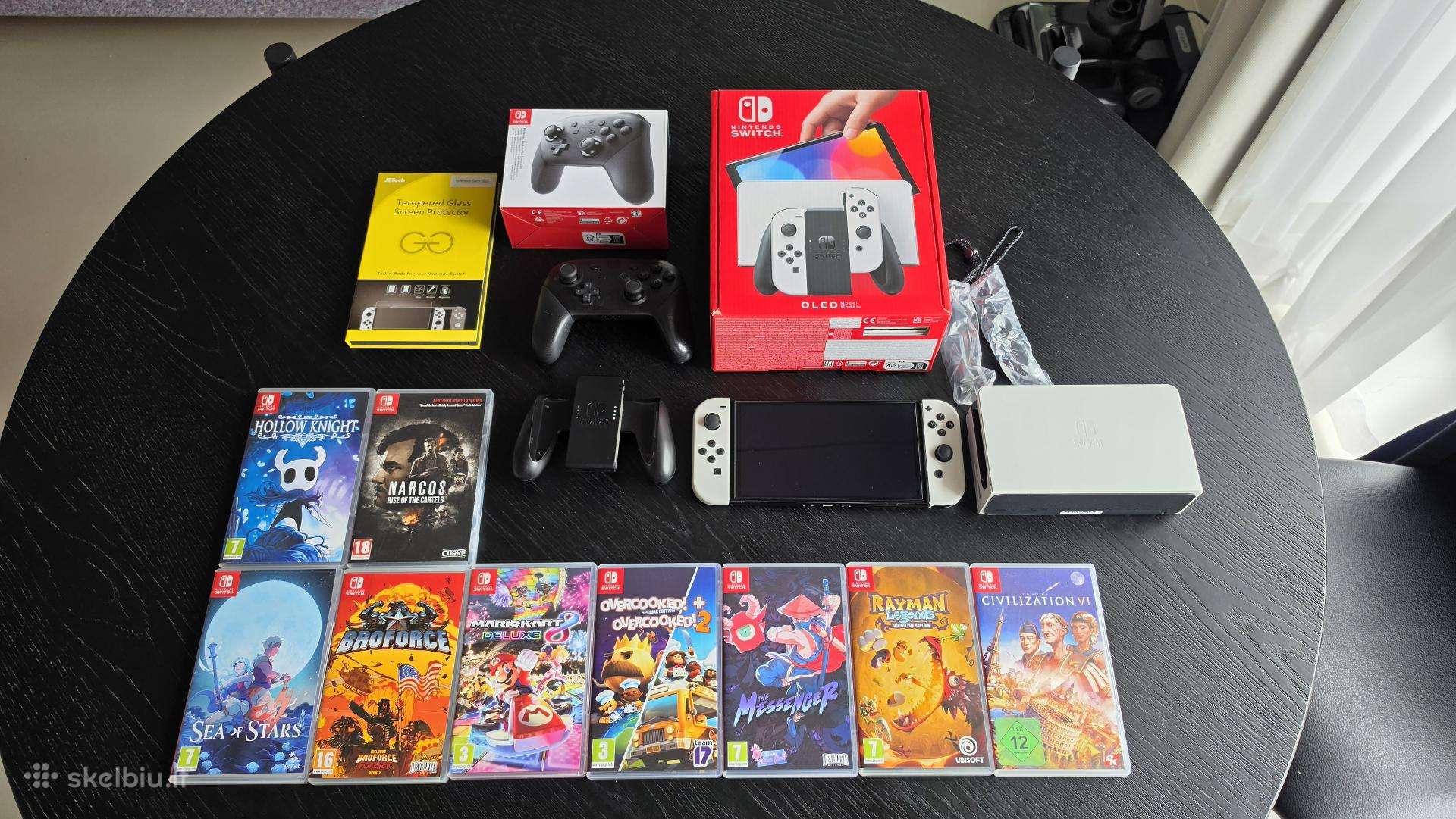 Nintendo switch Oled konsolės kompletas