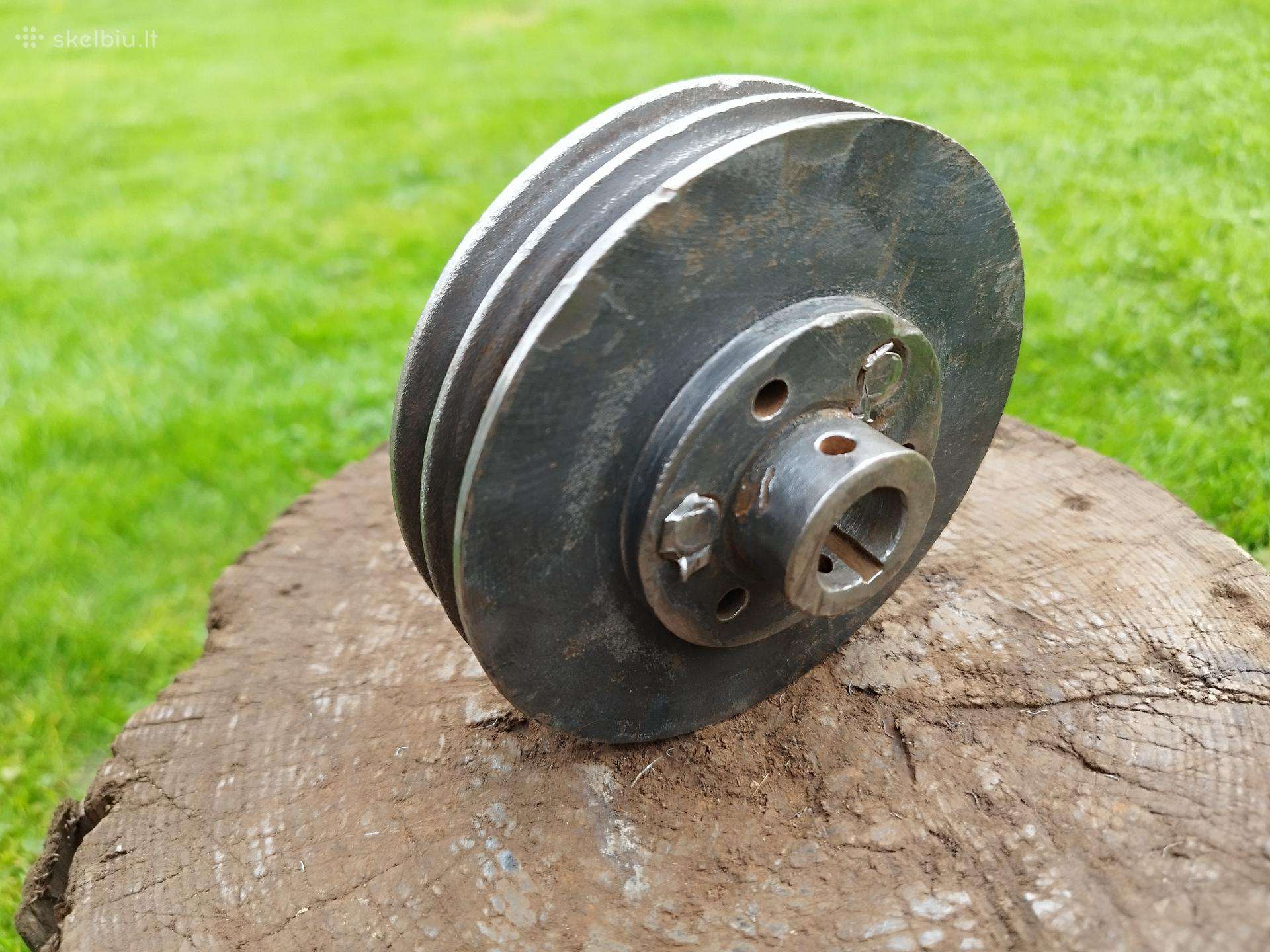 Dvigubas skriemulys 120 mm, 19 mm ašiai