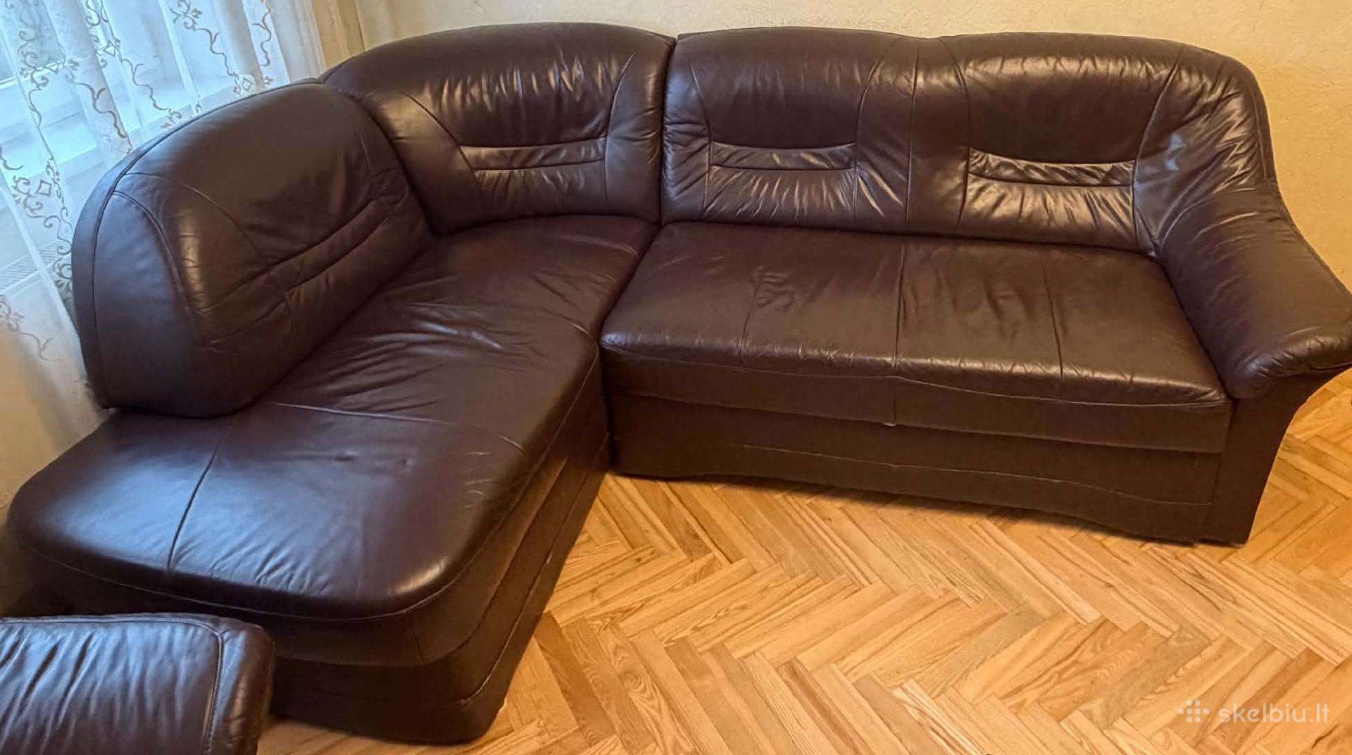 Odinis minkštų baldų komplektas: sofa + fotelis