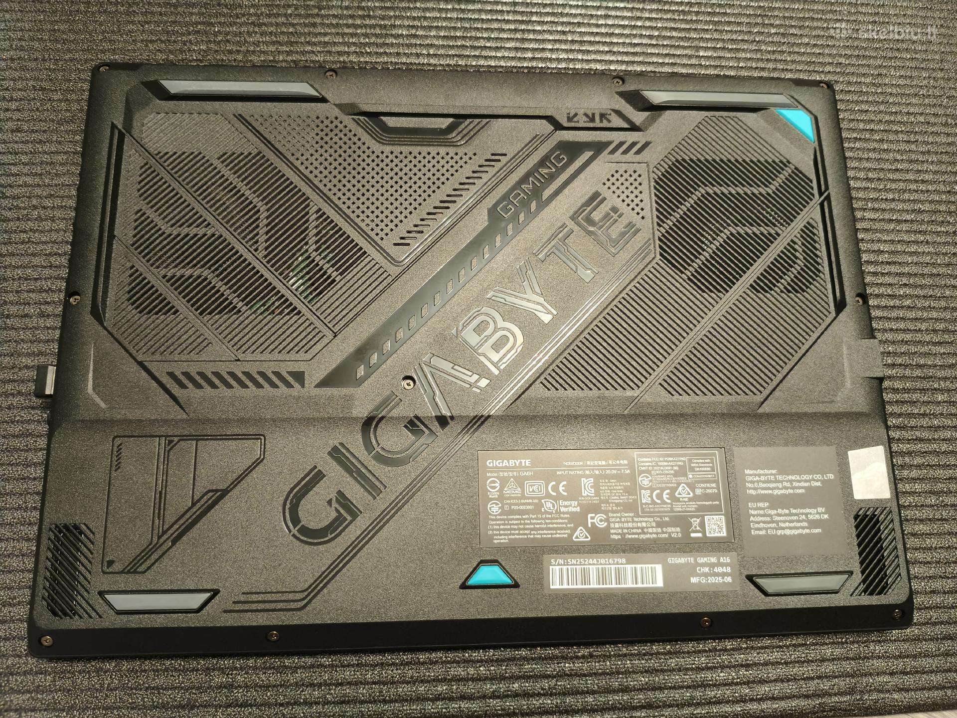 Gigabyte Gaming A16 i7/16gb/1tb/rtx5060